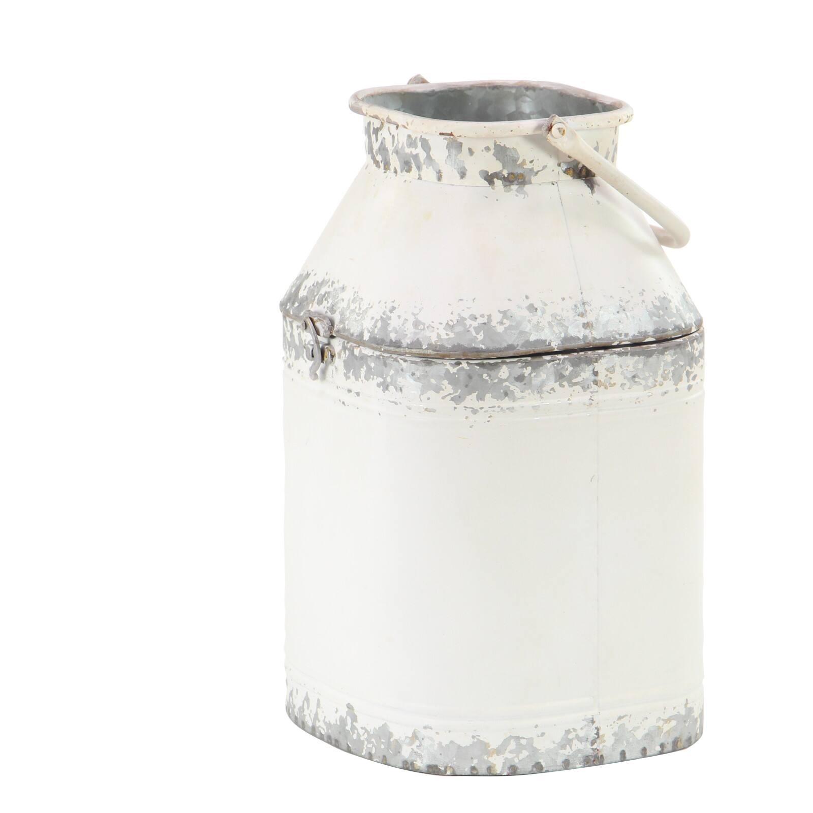 White Metal Farmhouse Decorative Jar Set