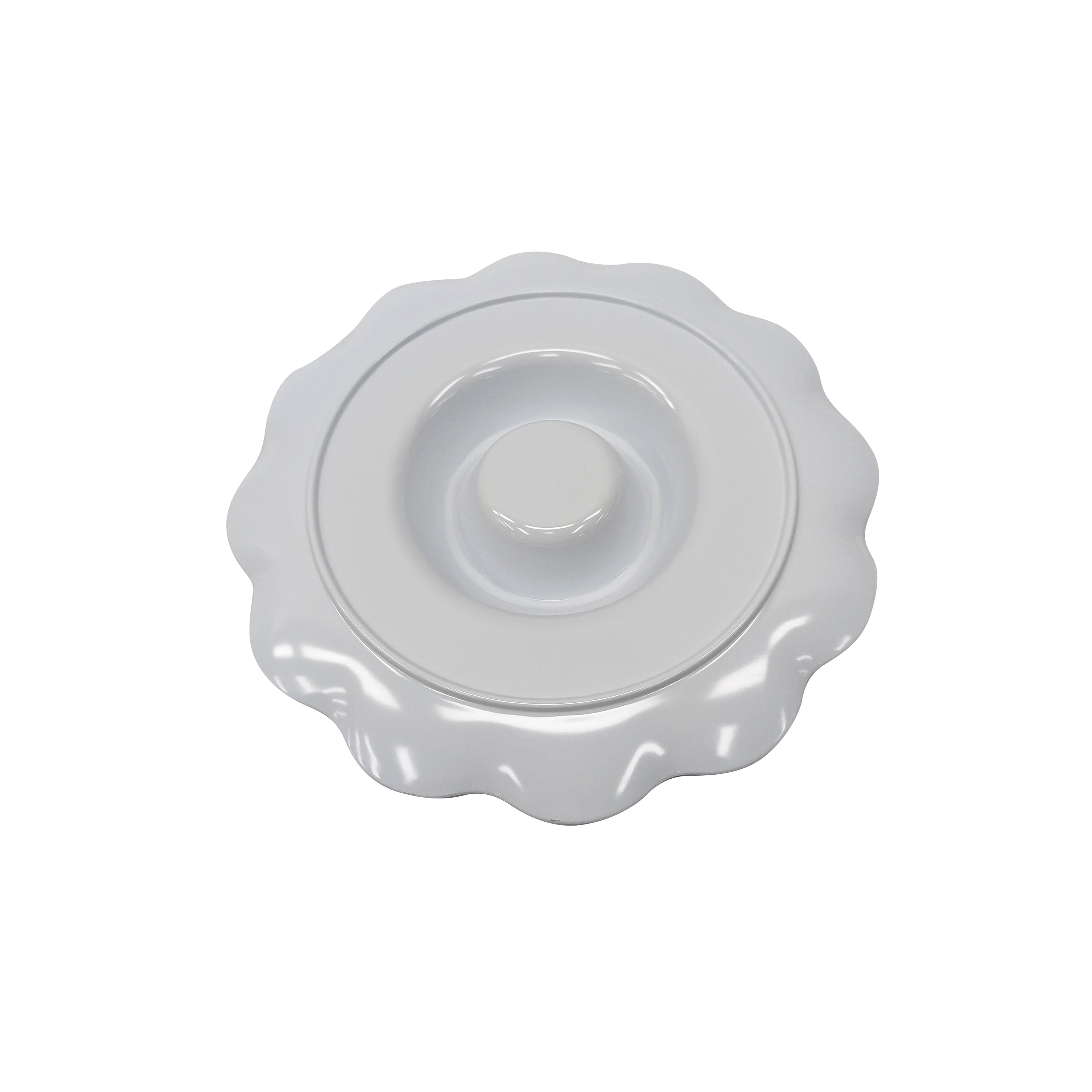 Next Chapter 12" White & Blue Melamine Chip & Dip Set by Celebrate It™