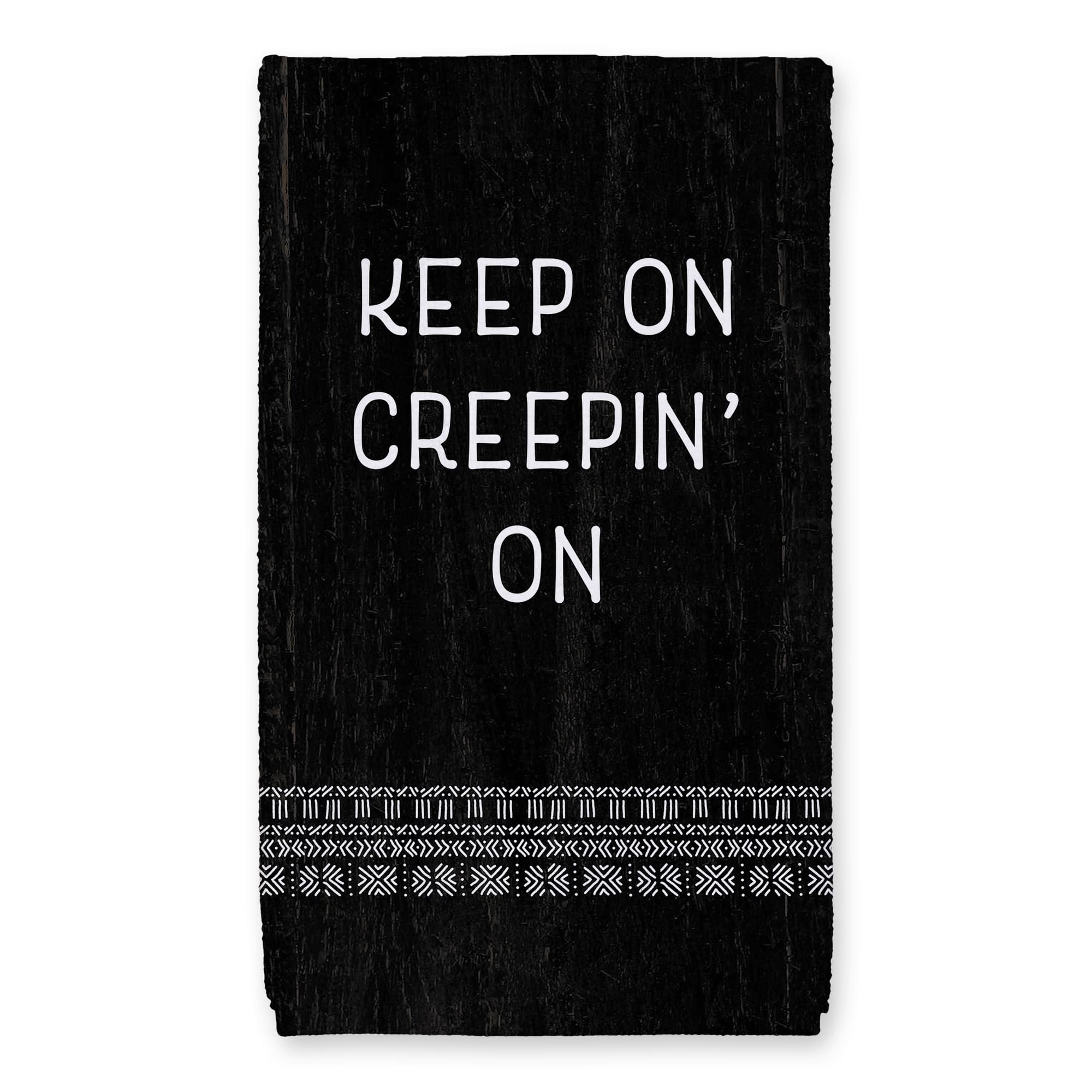 Creep White Mudcloth Tea Towel Set