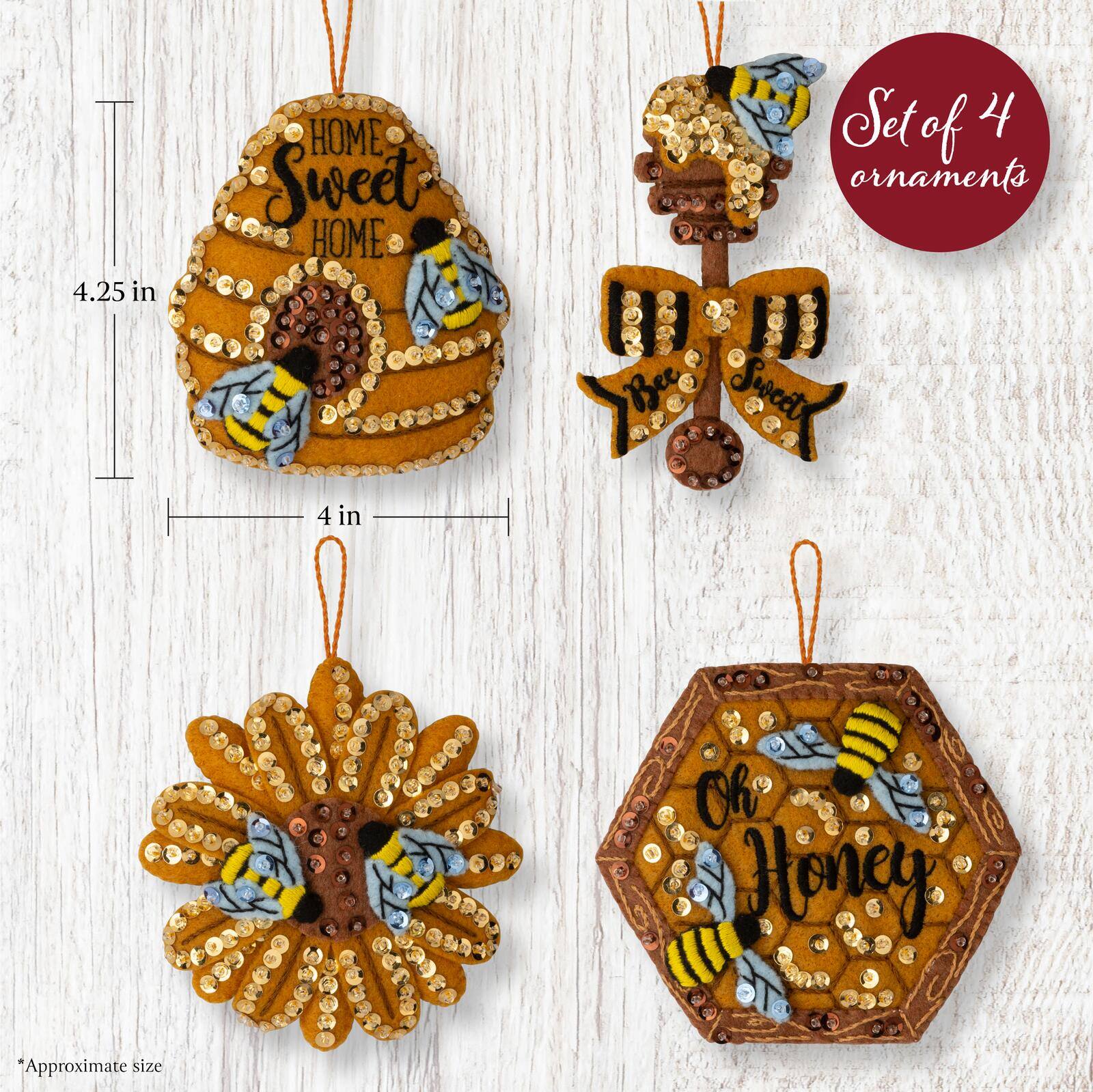 Bucilla® Beehive Bliss Felt Ornament Kit