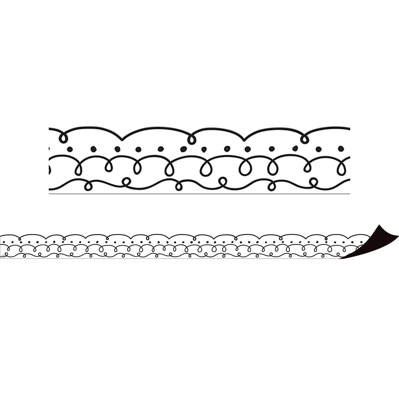 Teacher Created Resources Squiggles & Dots Magnetic Border, 48ft.