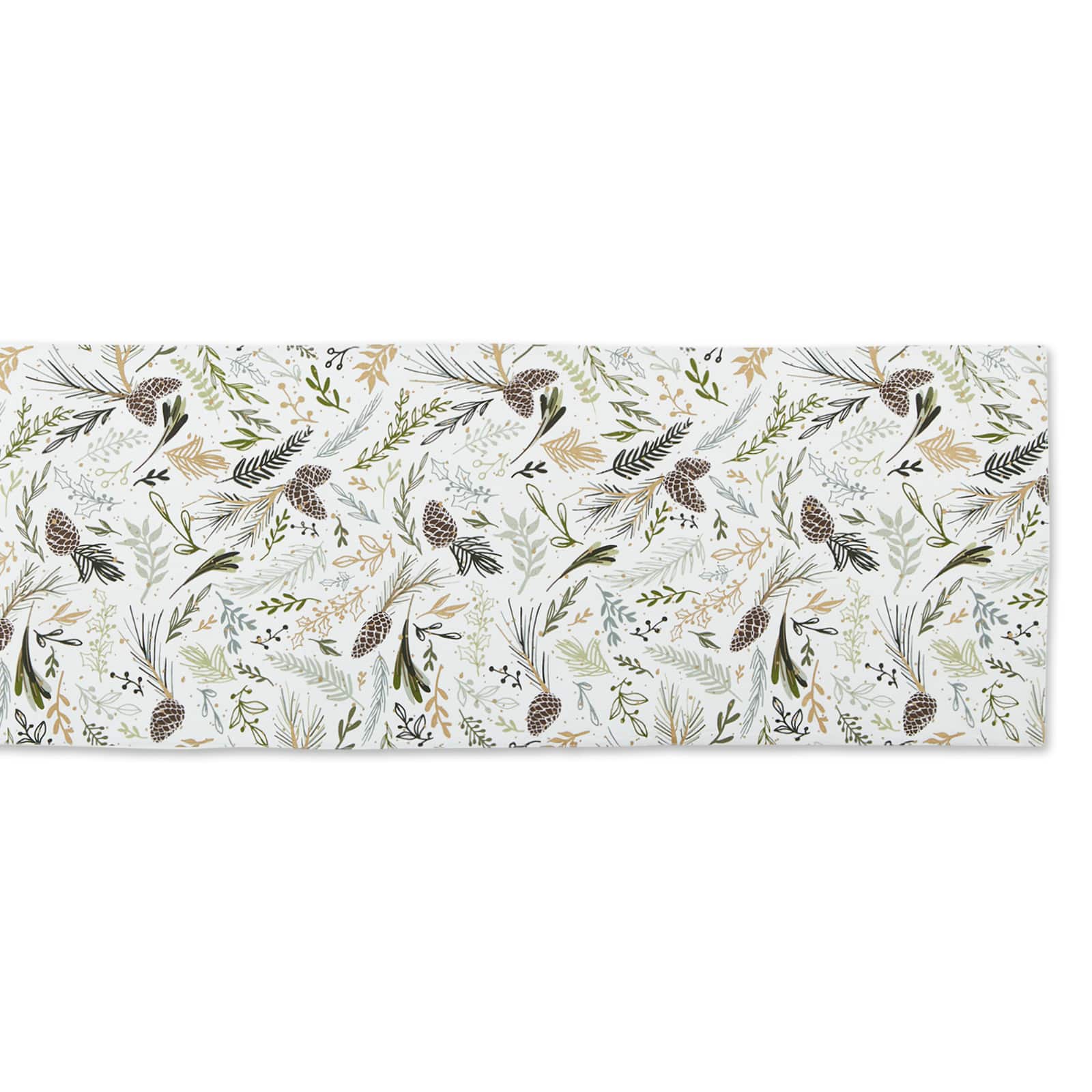 Sparkle Sprigs Printed Table Runner, 14" x 108"