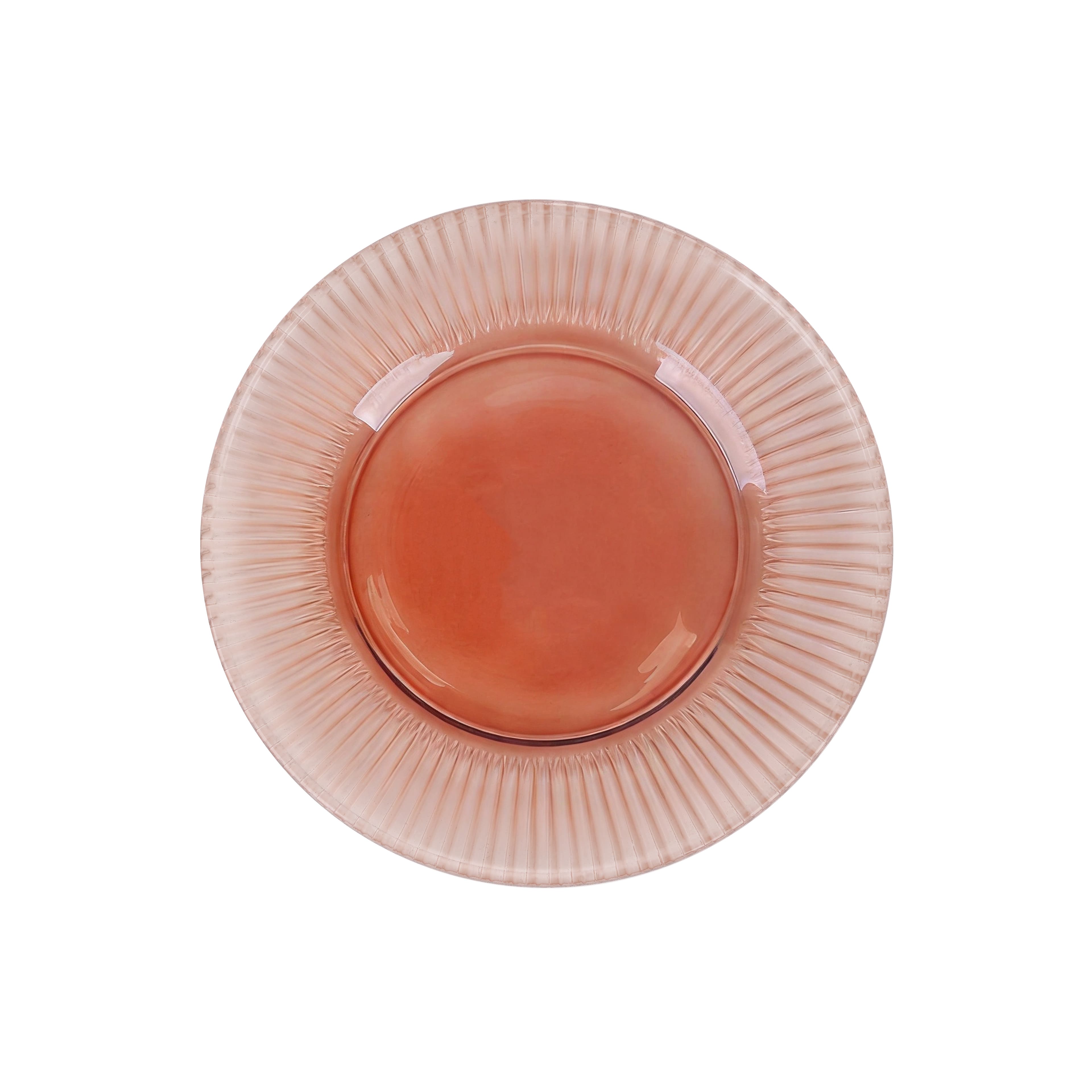 9" Pink Glass Plates, 4ct. by Celebrate It™