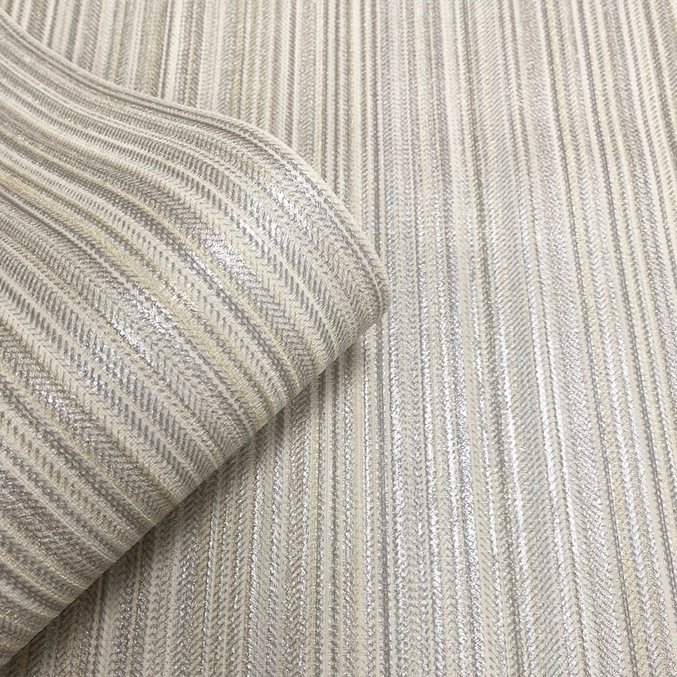Designs Direct Glint Stria Stripe Wallpaper