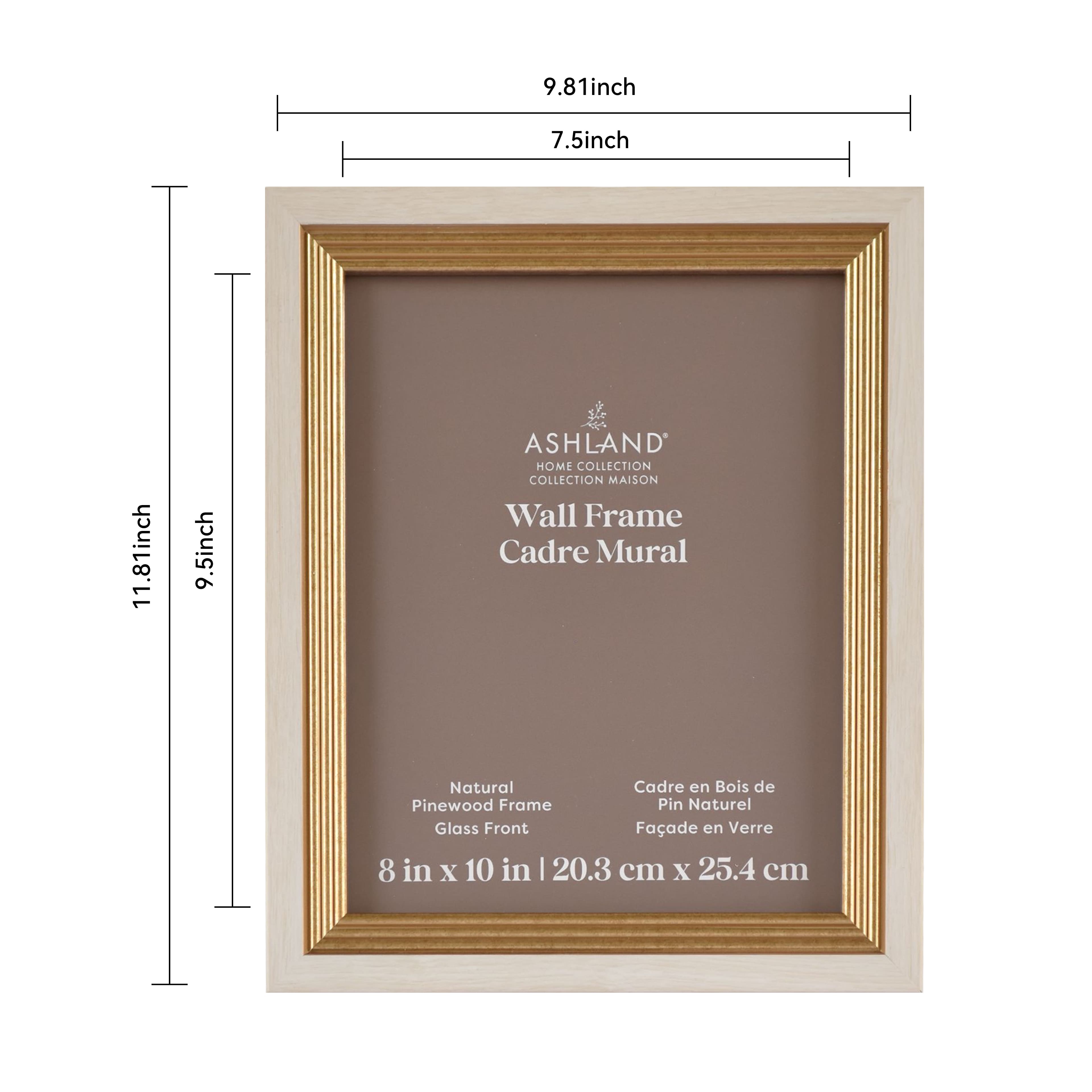 Home White & Gold Stripe Wood Gallery Frame by Ashland