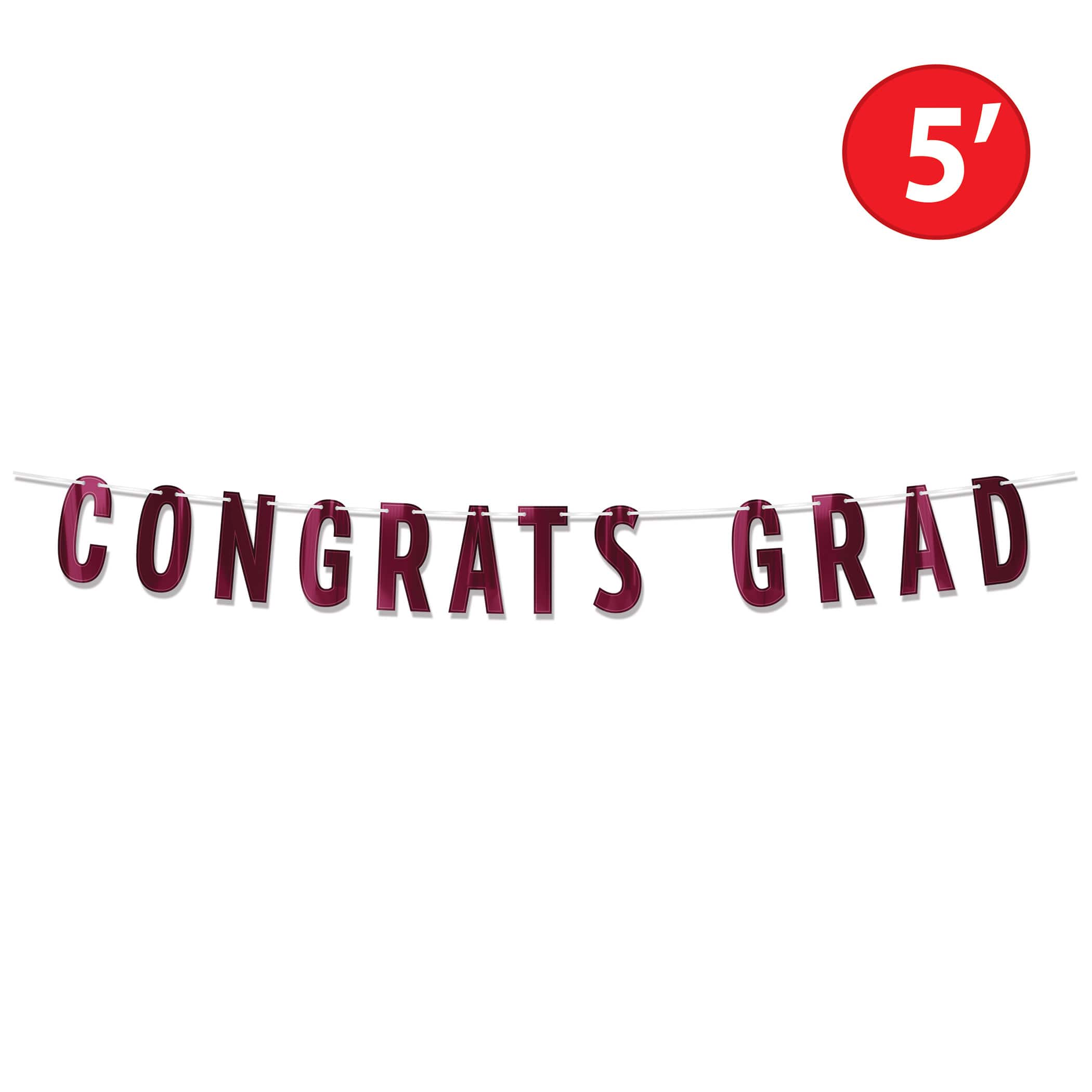 Beistle 5ft. Congrats Grad Streamer
