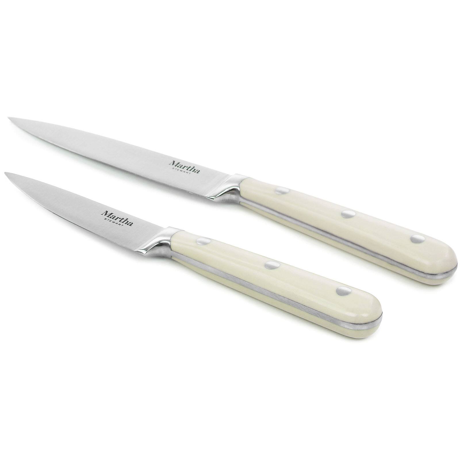 Martha Stewart Cream Stainless Steel 2 Piece Cutlery Set