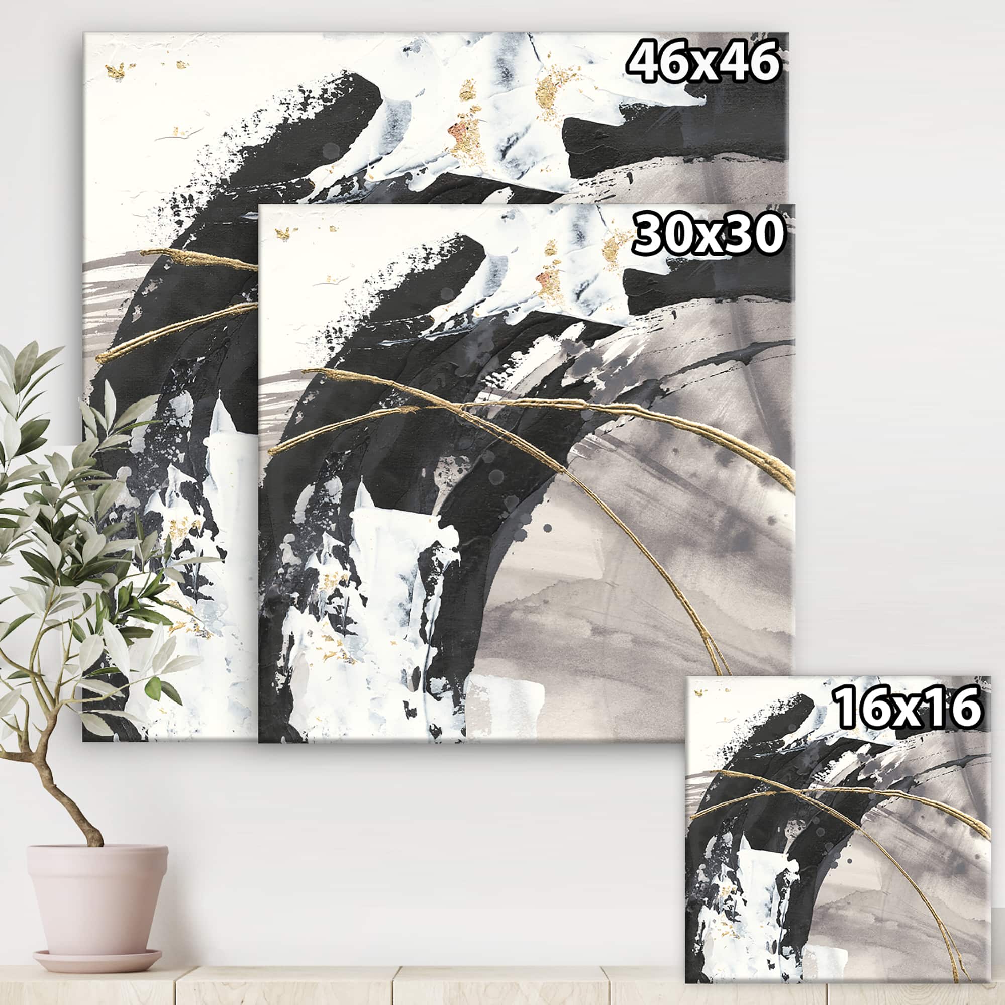 Designart - Glam Painted Arcs I