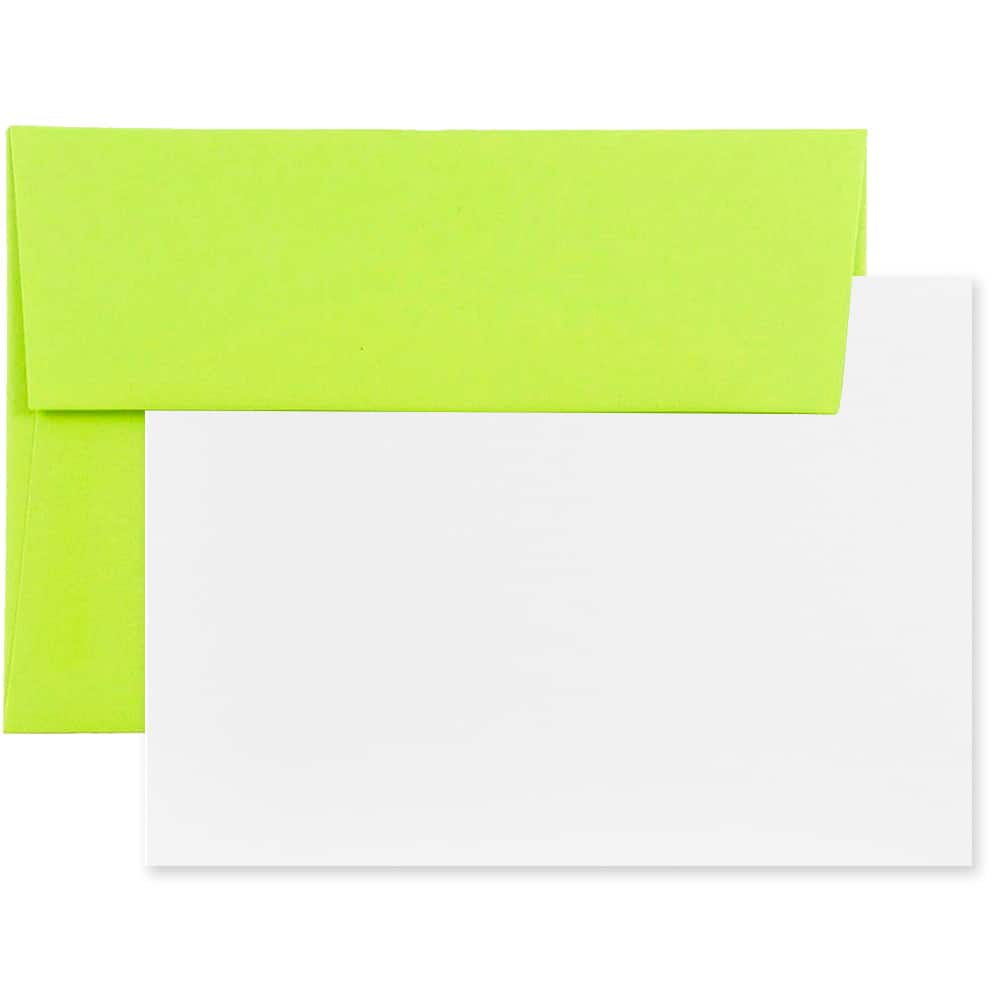 JAM Paper A7 Blank Greeting Cards & Envelopes, 100ct.