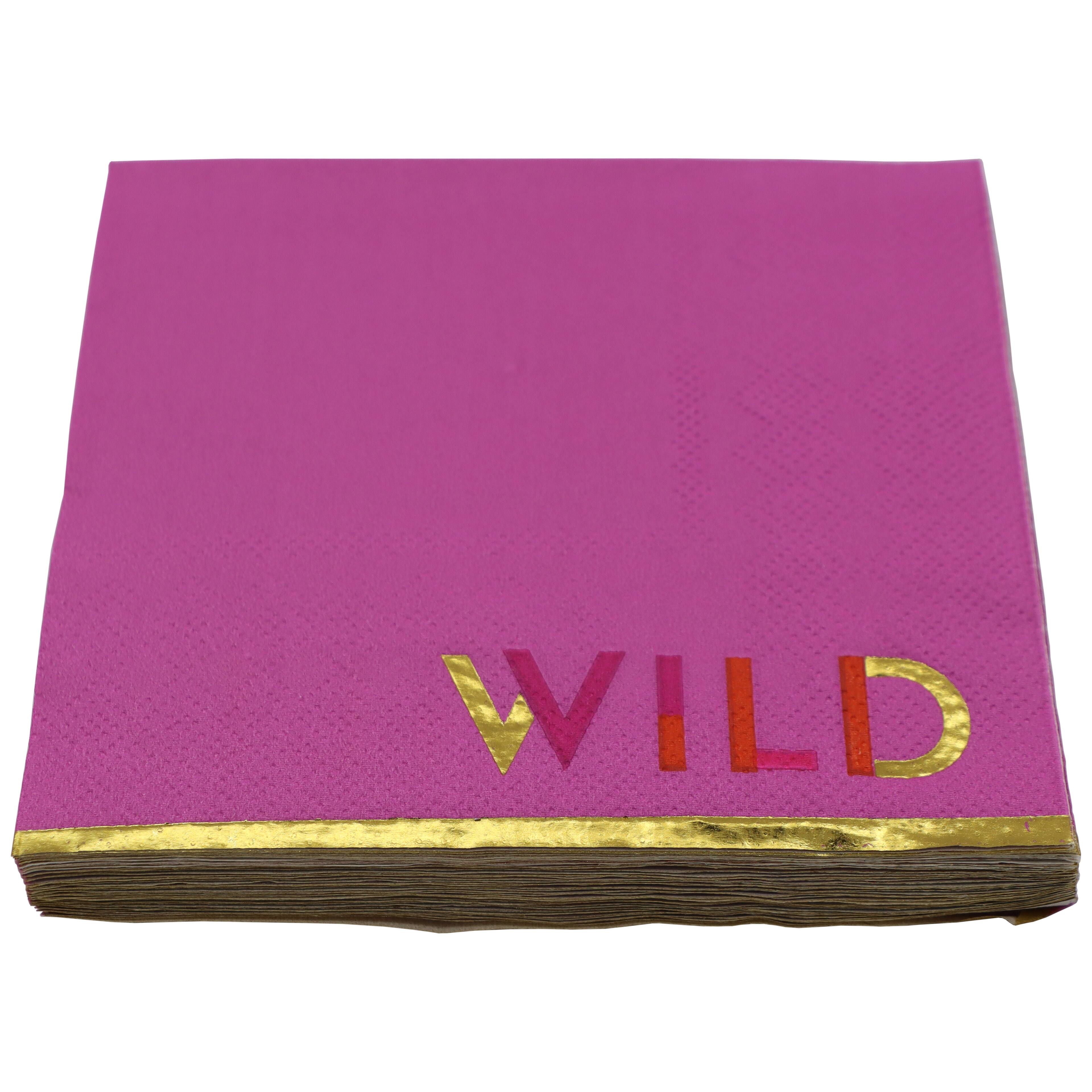 Pink Jungle Wild Paper Beverage Napkins, 20ct. by Celebrate It™