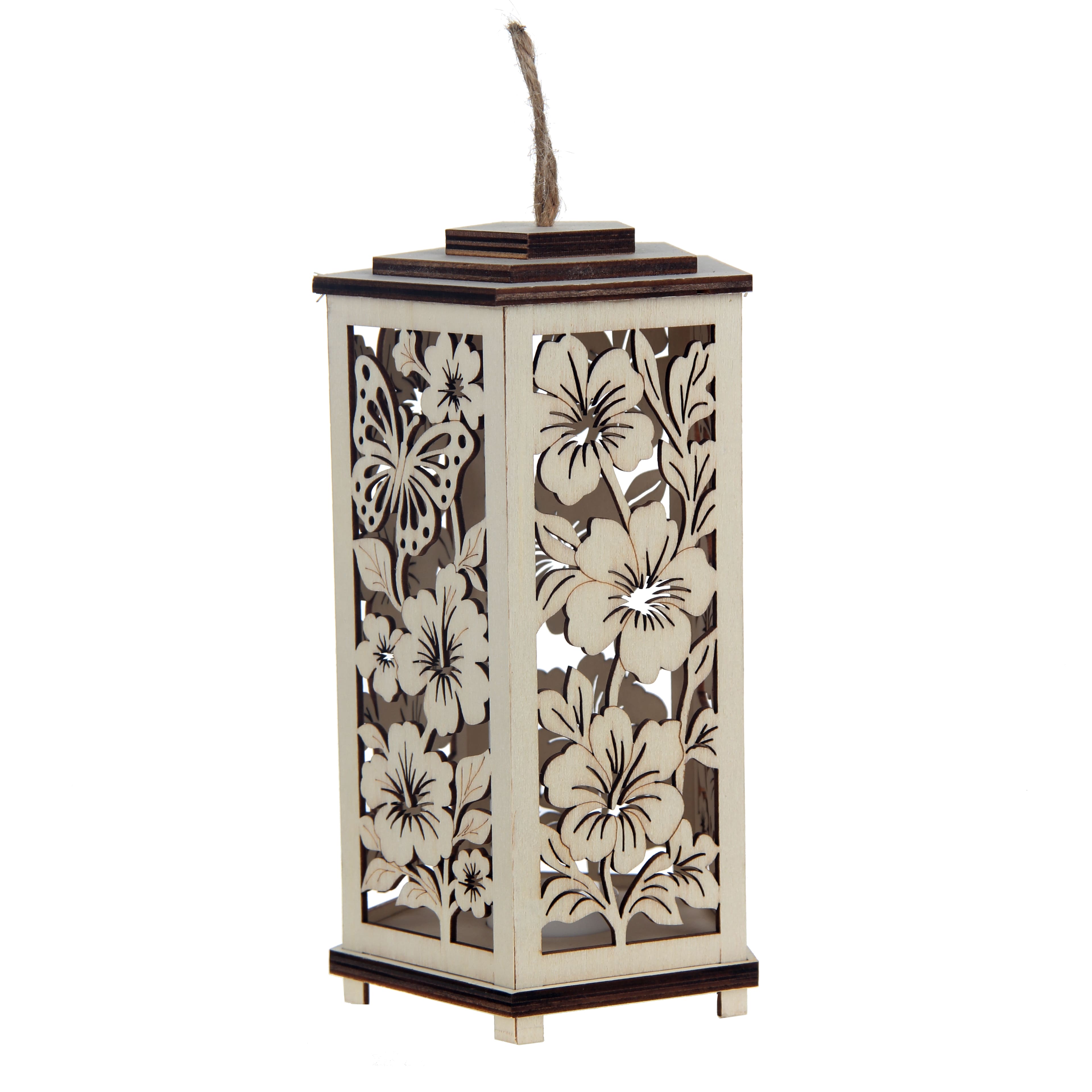 8" Butterfly DIY LED Plywood Lantern Décor by Make Market®