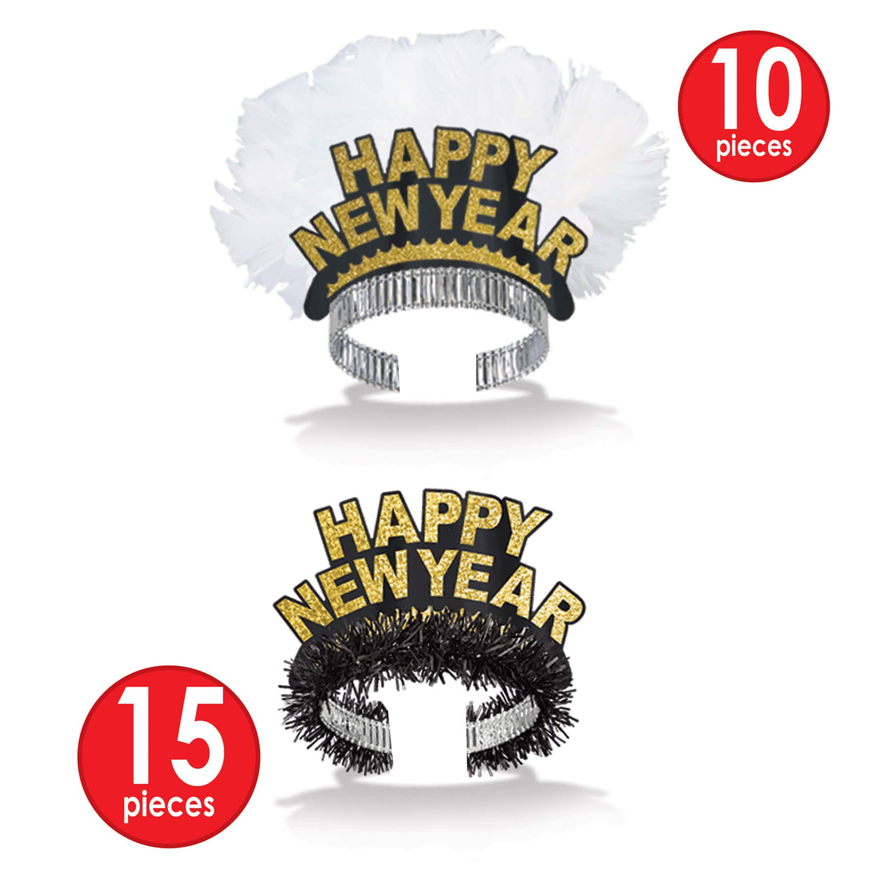 Beistle Black & Gold New Year Chairman Party Favor Kit for 50