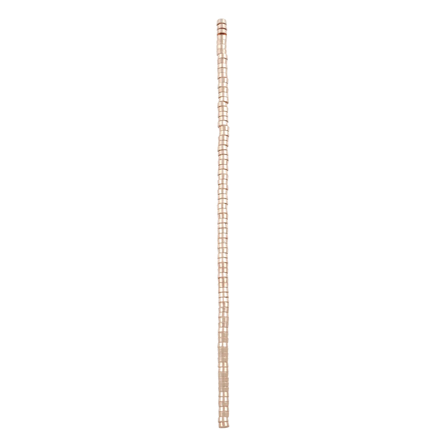 12 Pack: Rose Gold Metal Interlock Beads, 4mm by Bead Landing™