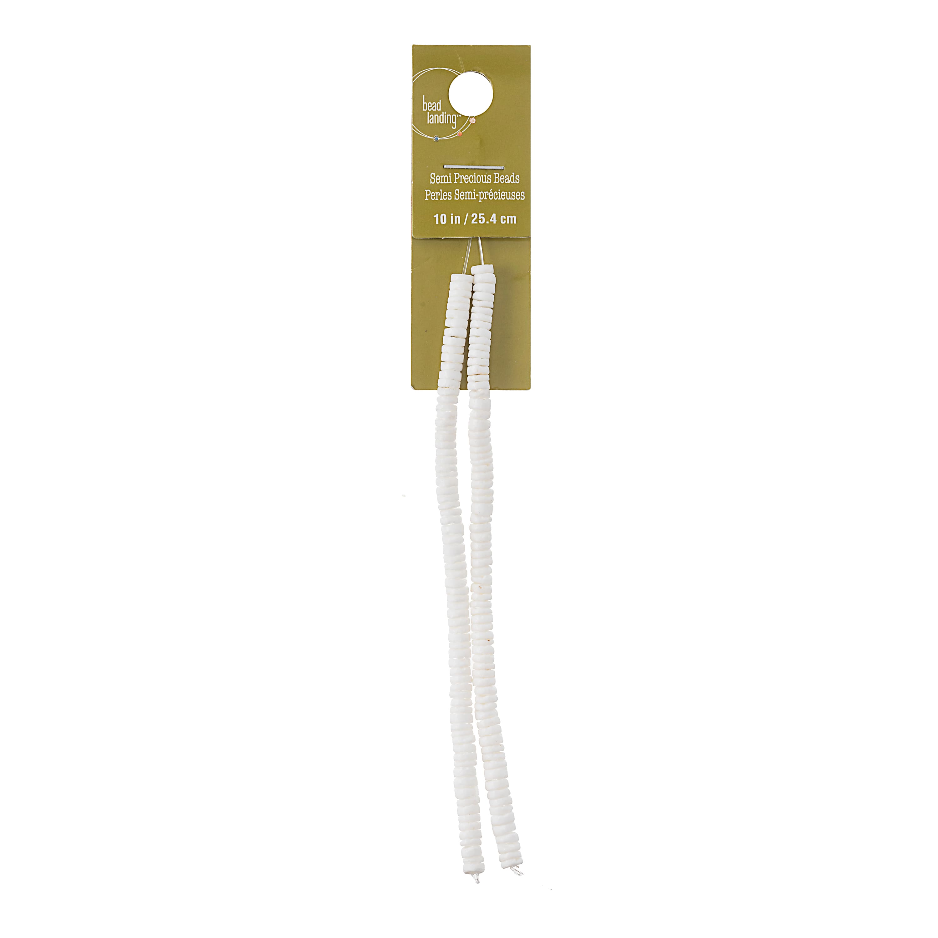 12 Pack: White River Shell Rondelle Beads, 5mm by Bead Landing™