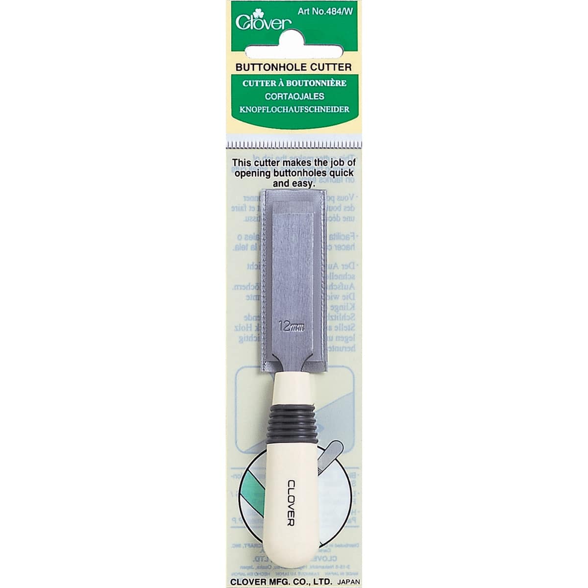 Clover 12mm Button Hole Cutter