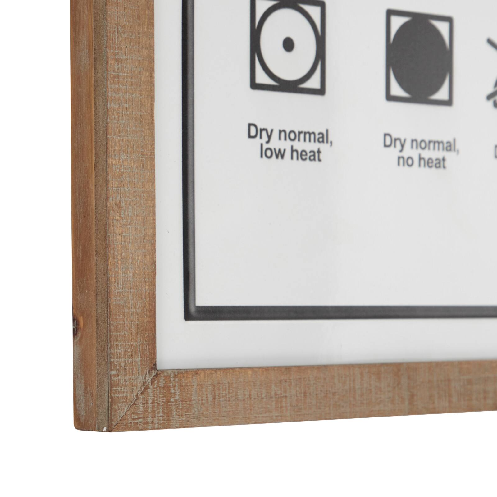 White Farmhouse Laundry Guide Wood Wall Decor, 22" x 32"