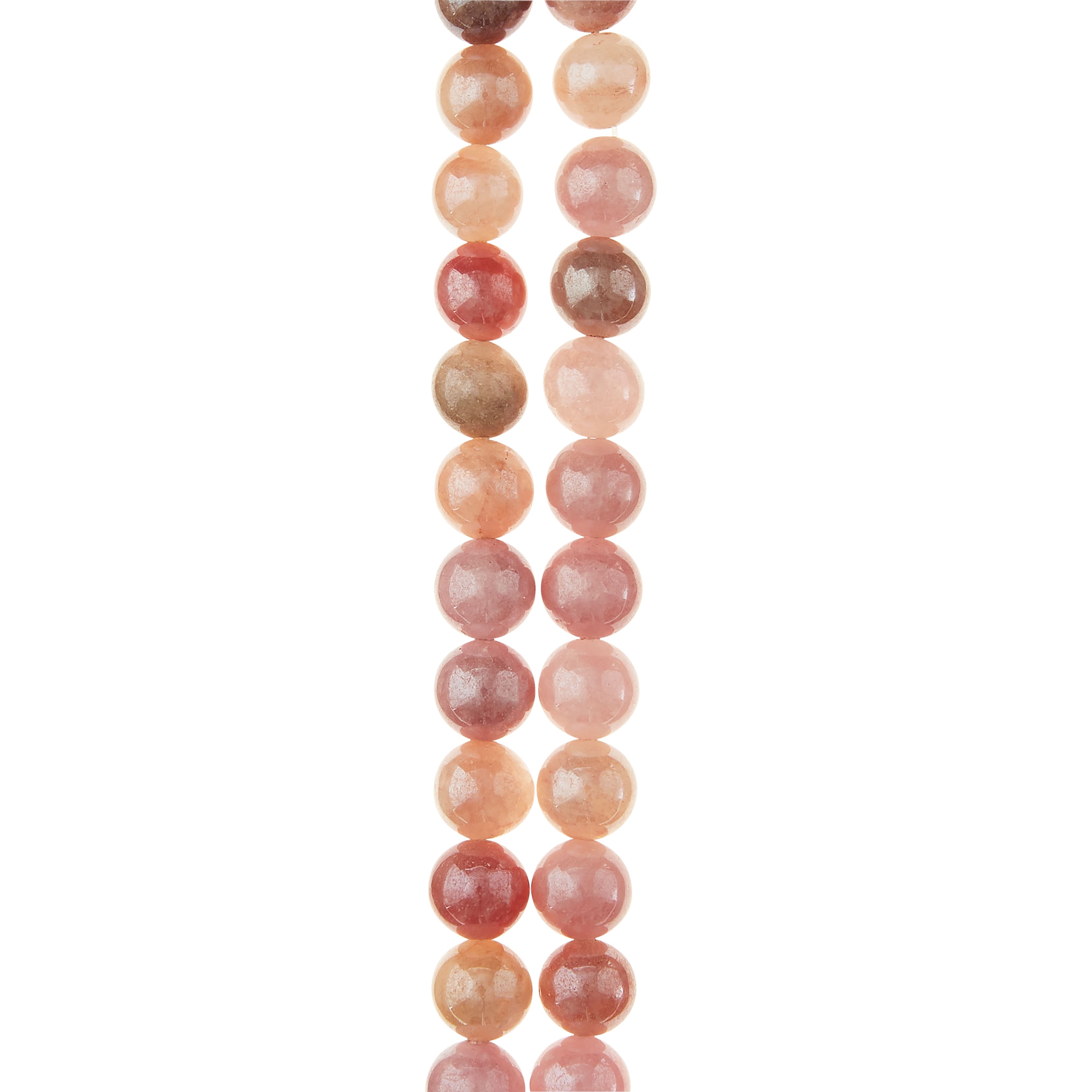 12 Pack: Electroplated Sunstone Round Beads, 8mm by Bead Landing™