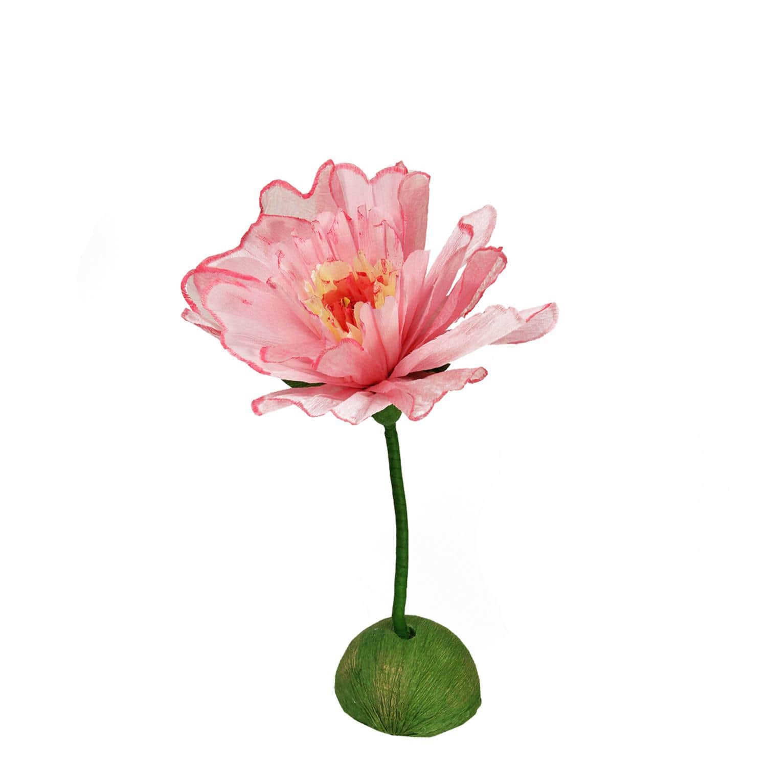 Pink and Green Floral Craft Stem