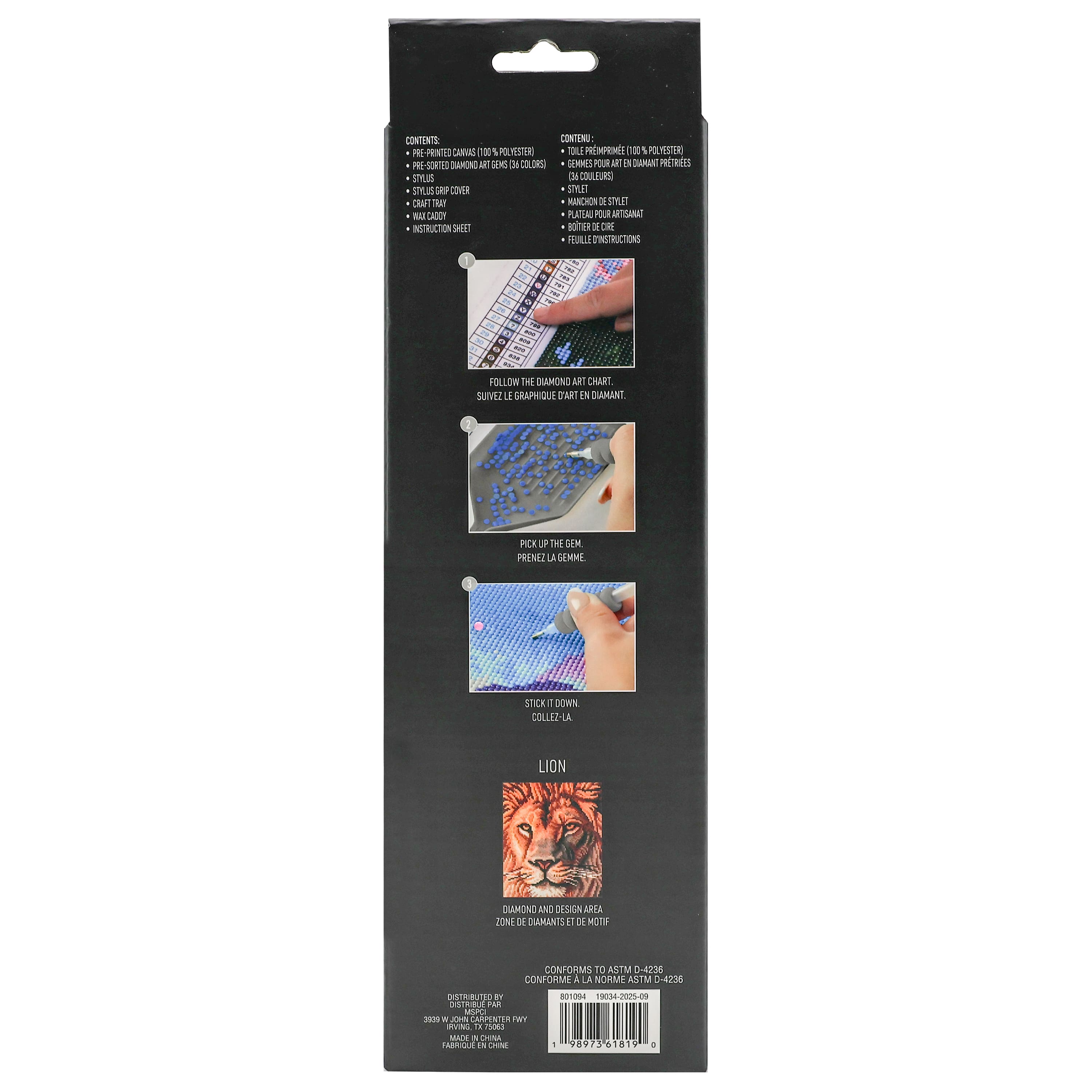 8" x 10" Lion Diamond Art Kit by Make Market®