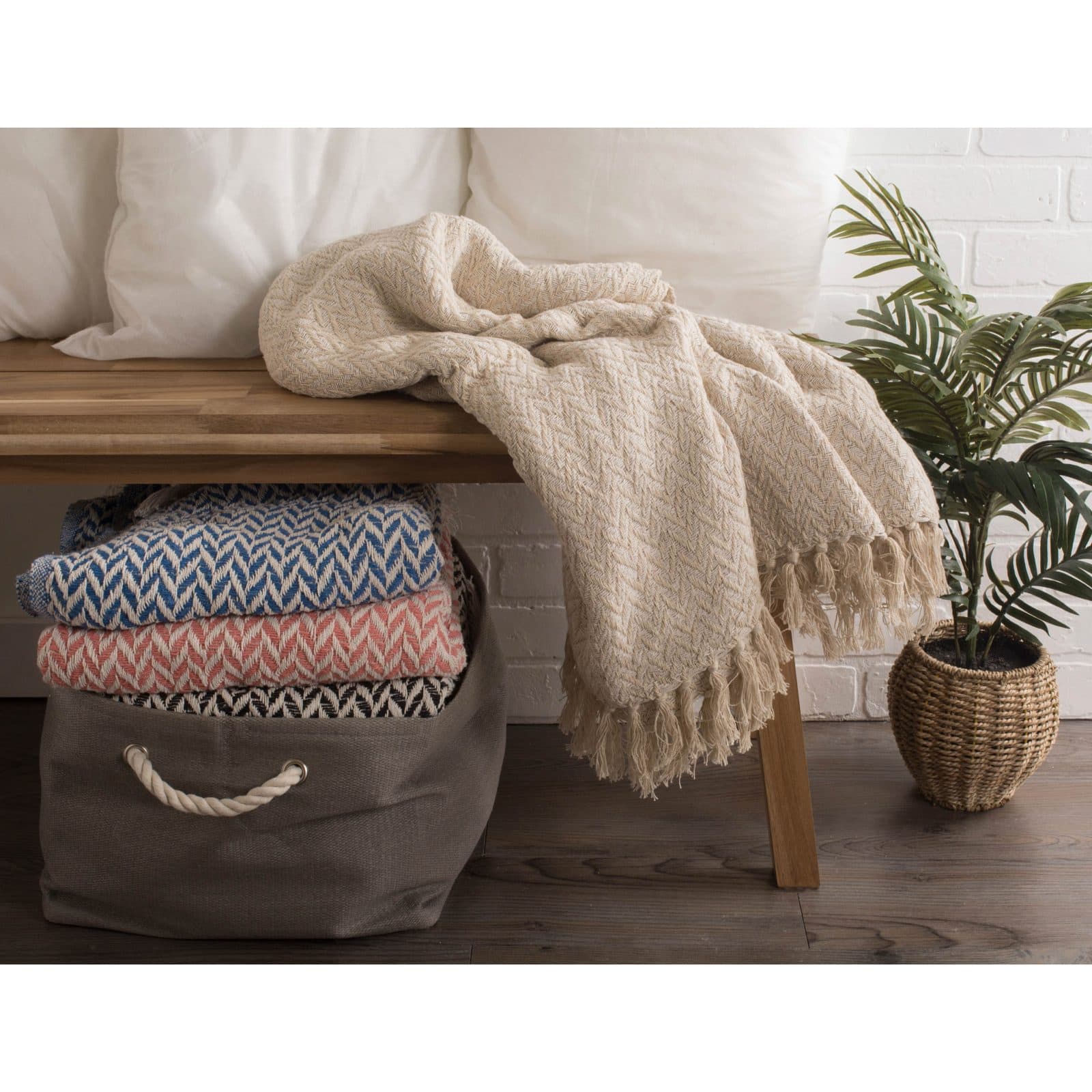 DII® Natural Zig-Zag Throw