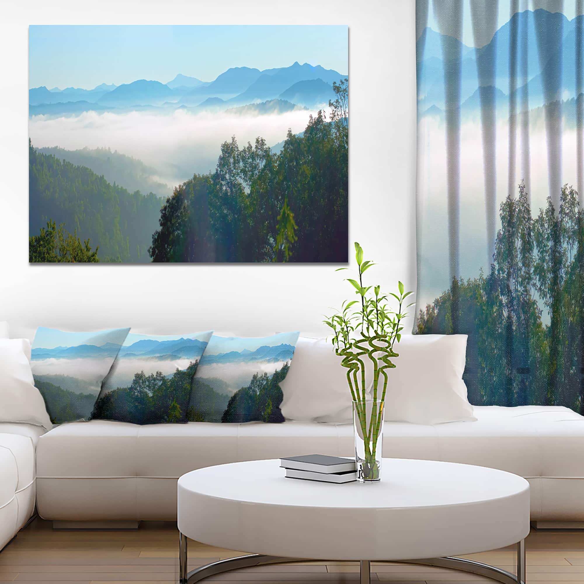 Designart - Morning in Blue Ridge Parkway - Landscape Canvas Art Print