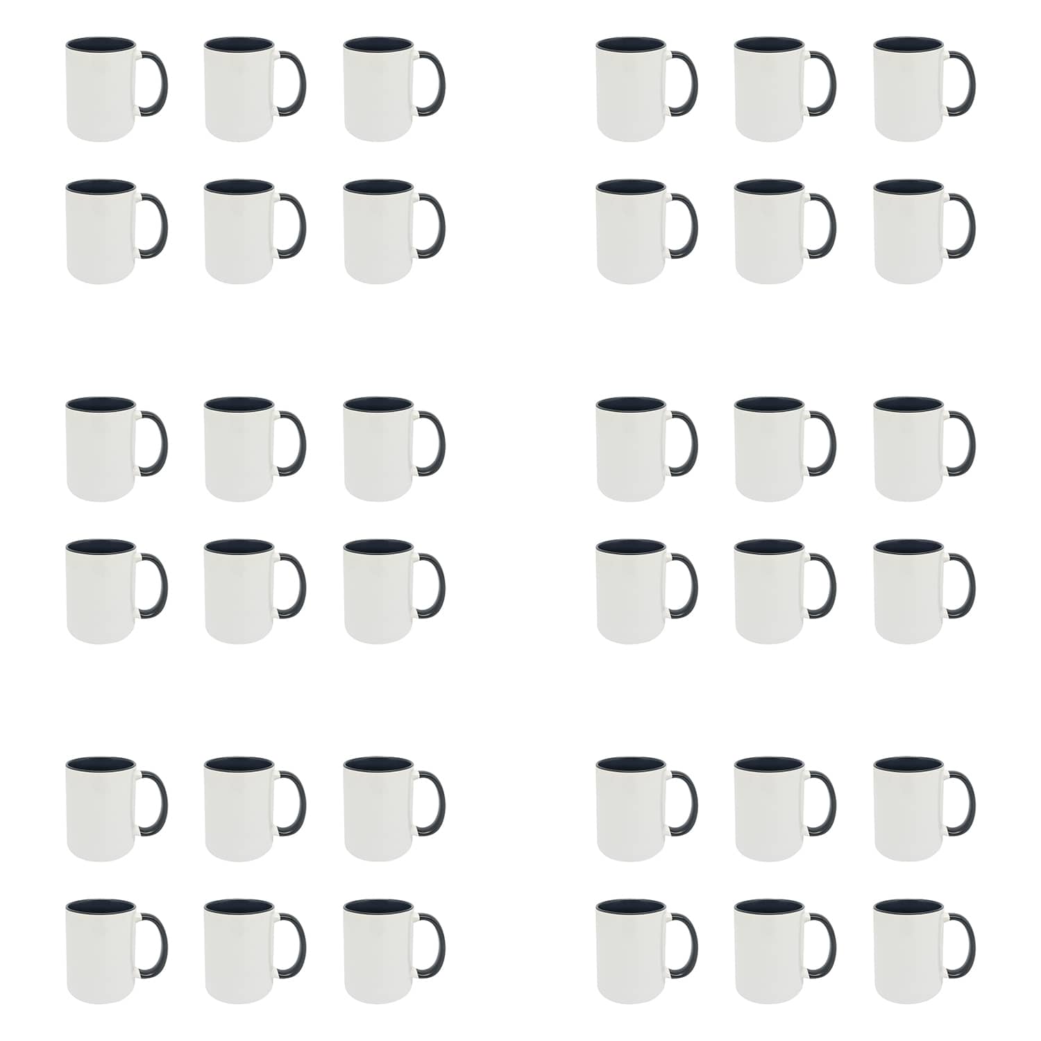 6 Packs: 6 ct. (36 total) 11.8oz. 2-Tone Ceramic Sublimation Mugs by Make Market®