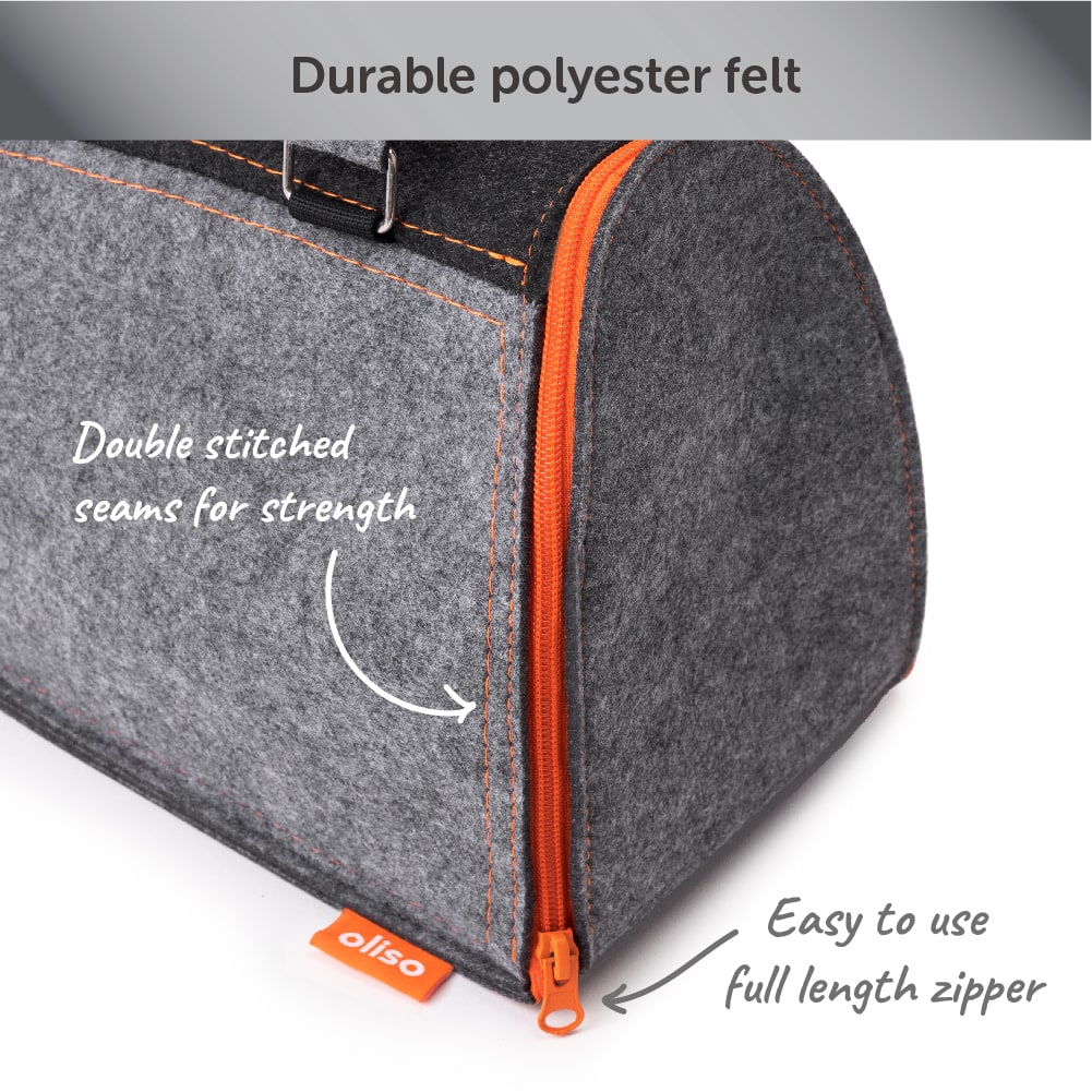 Oliso large Carry Bag for Irons Gray / Orange