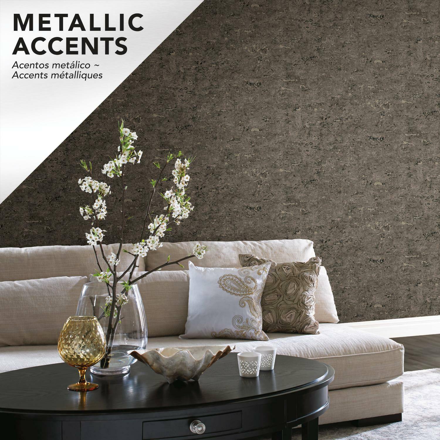RoomMates Faux Cork Peel & Stick Wallpaper