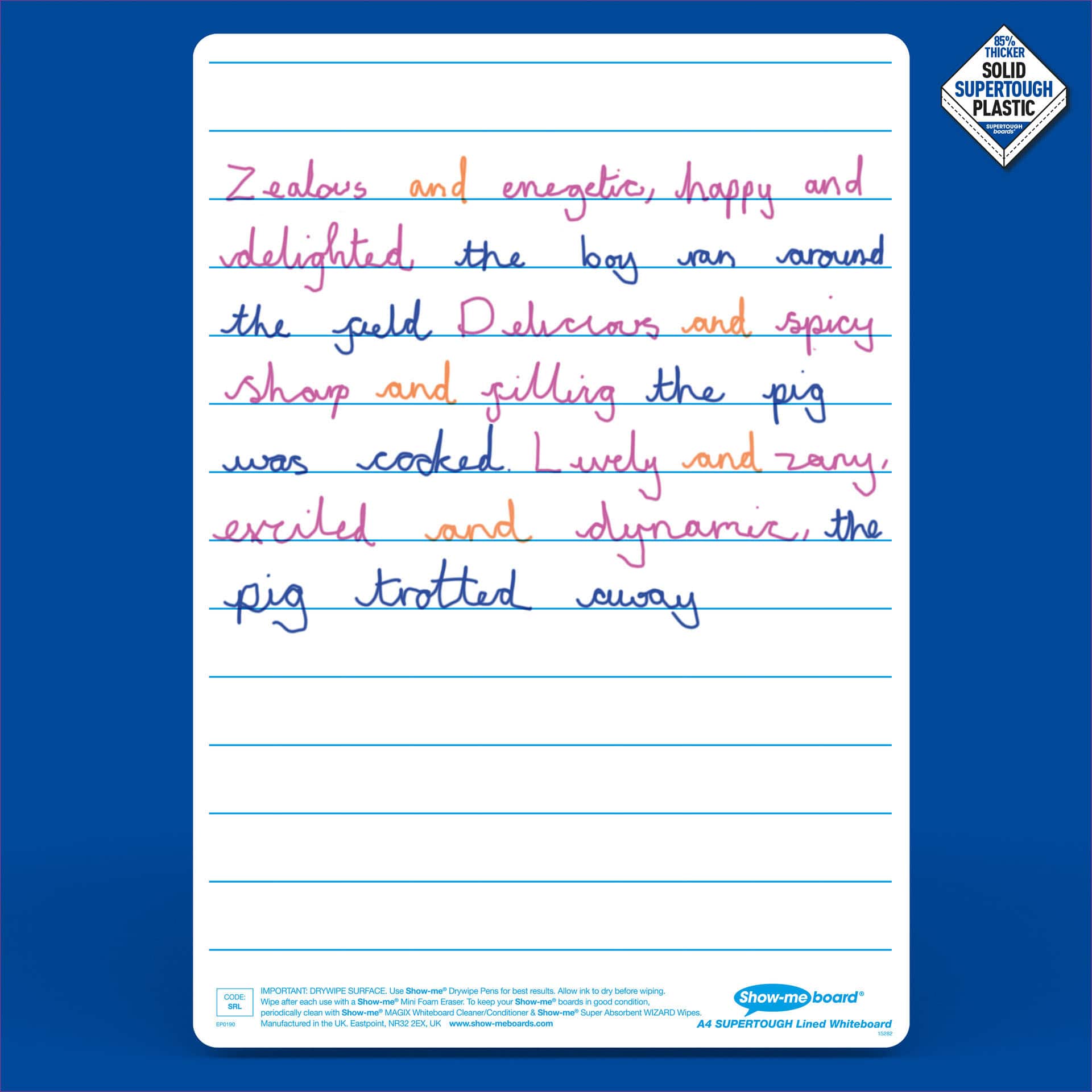 Show-me® A4 Lined/Gridded Lapboards Bulk Box Set
