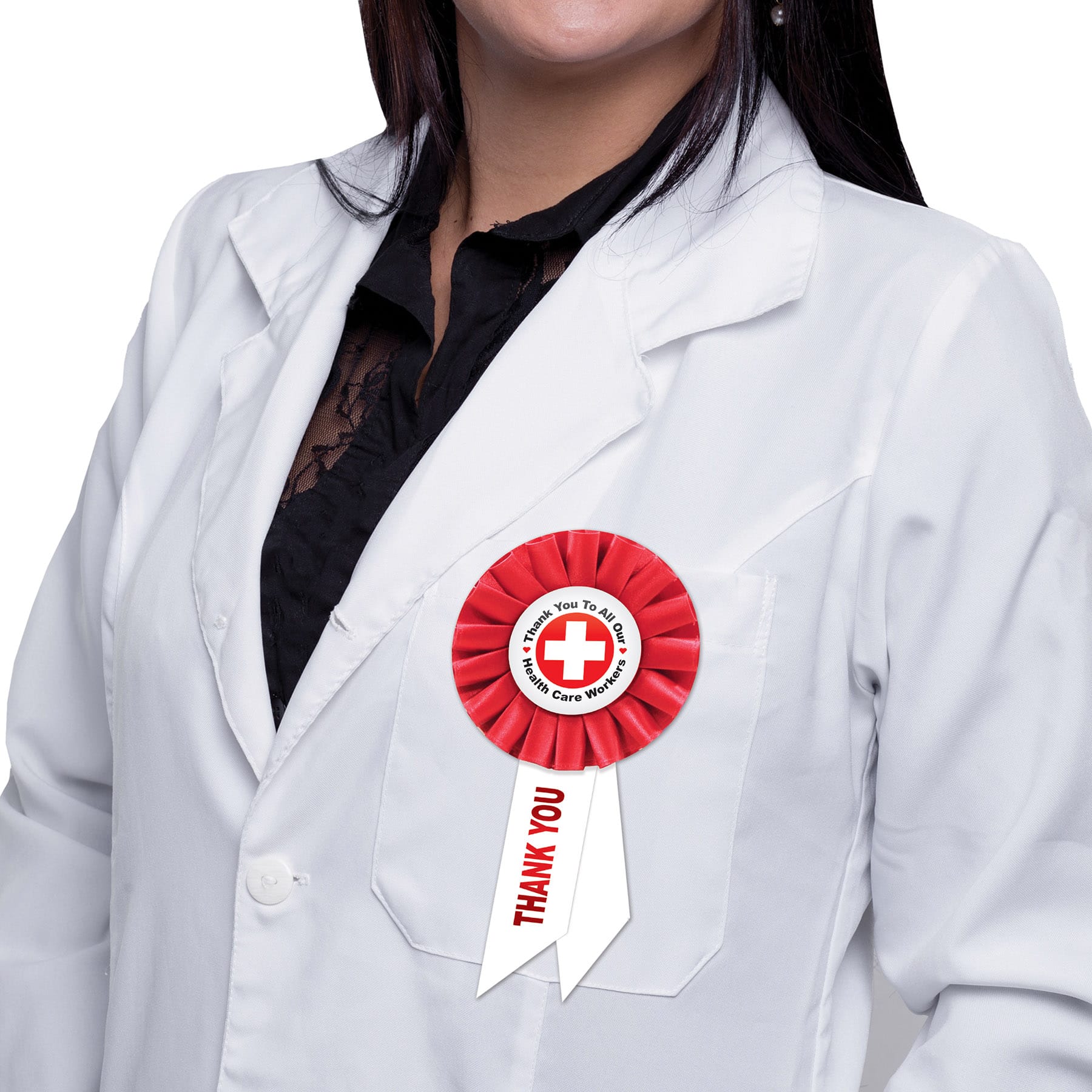 Beistle 6.5"​‌ Thank You To All Our Health Care Workers Rosettes, 2ct.