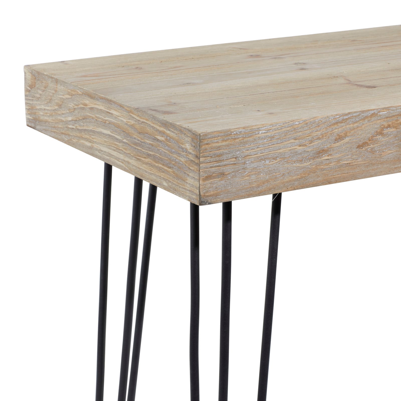 47" Brown Modern Wood Console Table