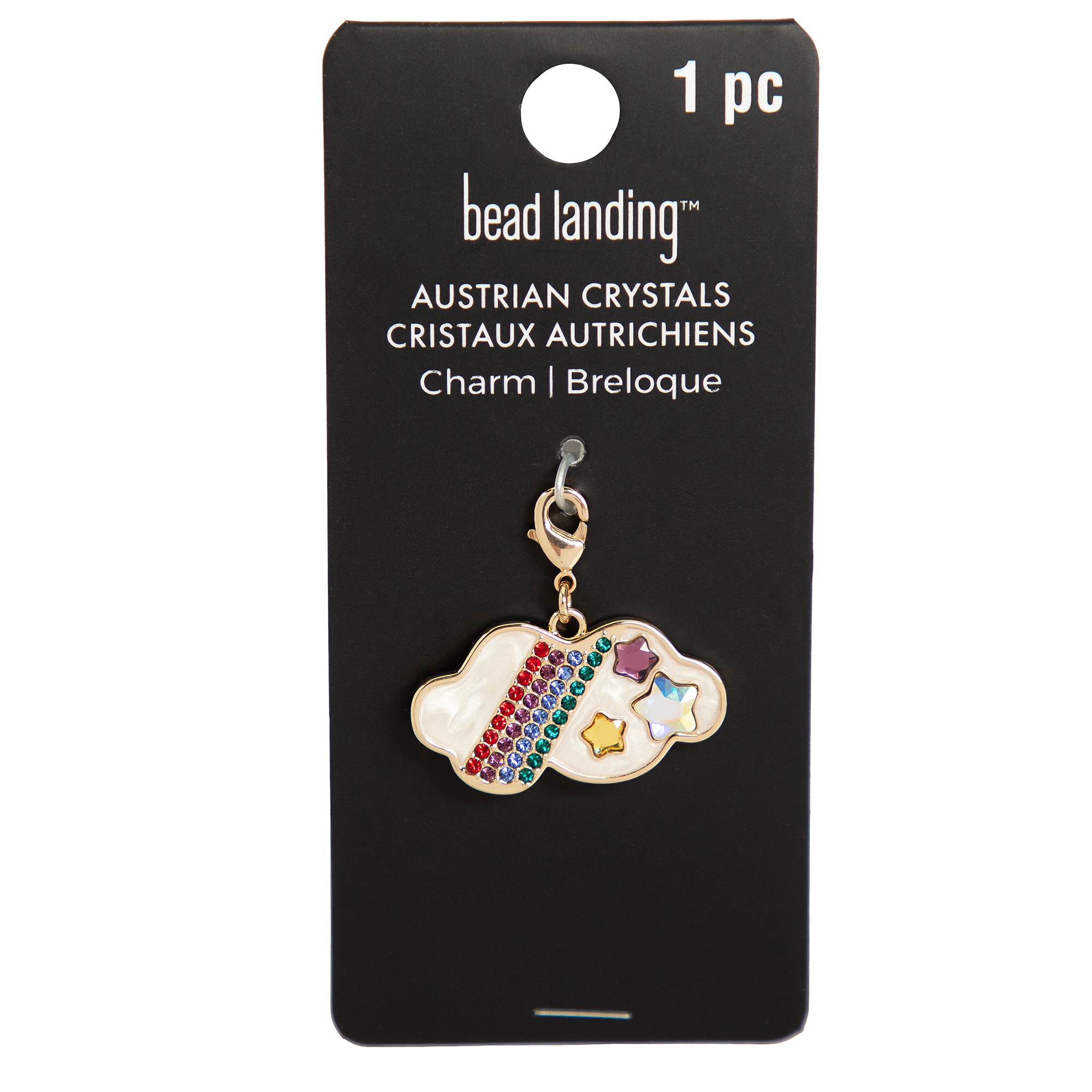Rainbow Cloud Austrian Crystal Charm by Bead Landing™