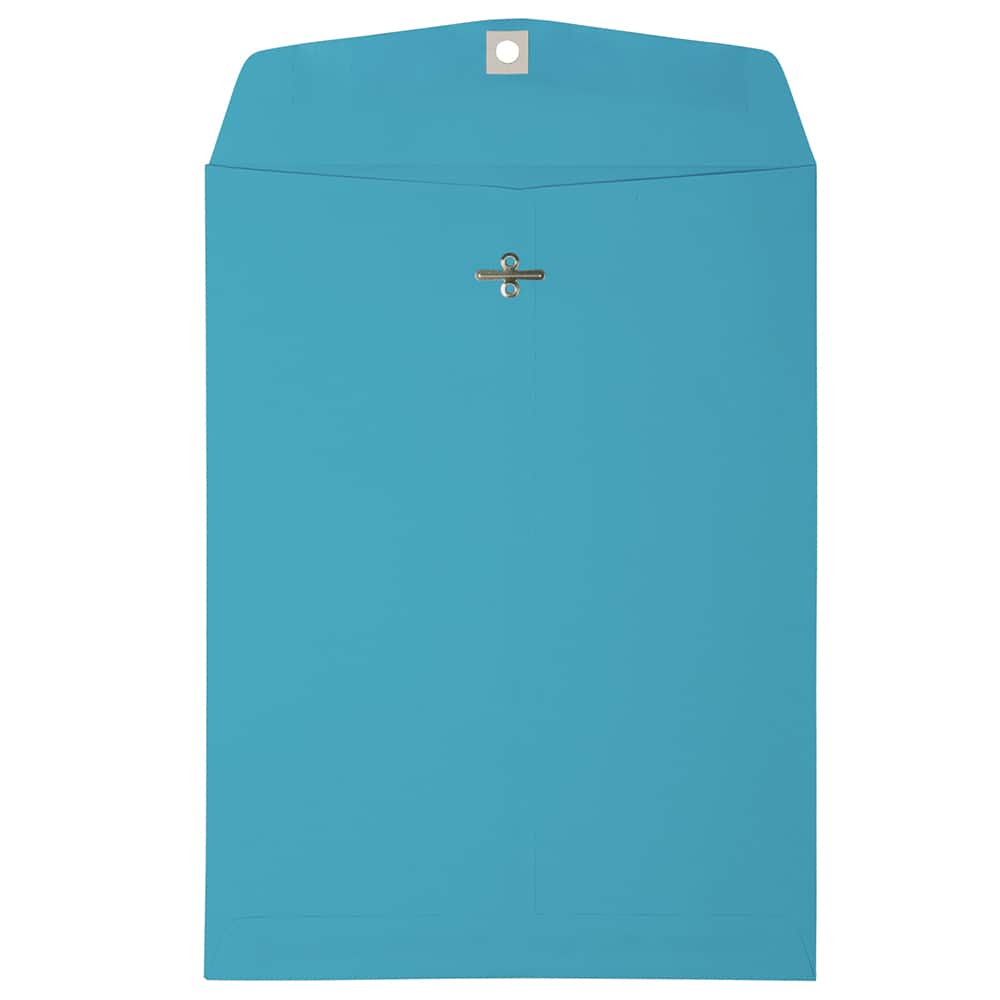 JAM Paper 9" x 12" Blue Clasp Closure Envelopes
