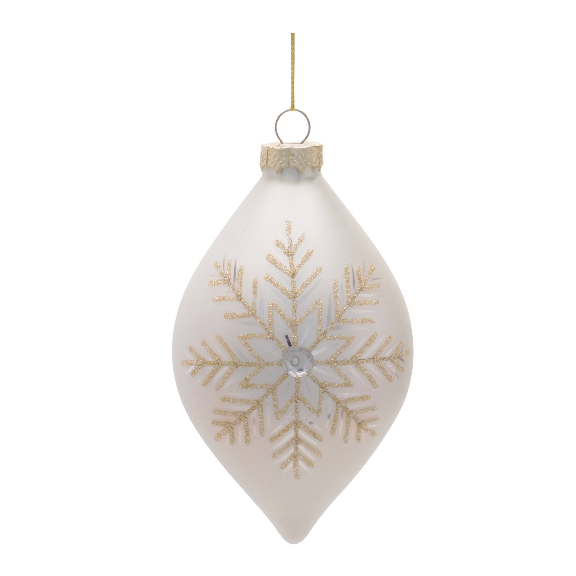 Melrose Silver & Gold Glass Ornament Set