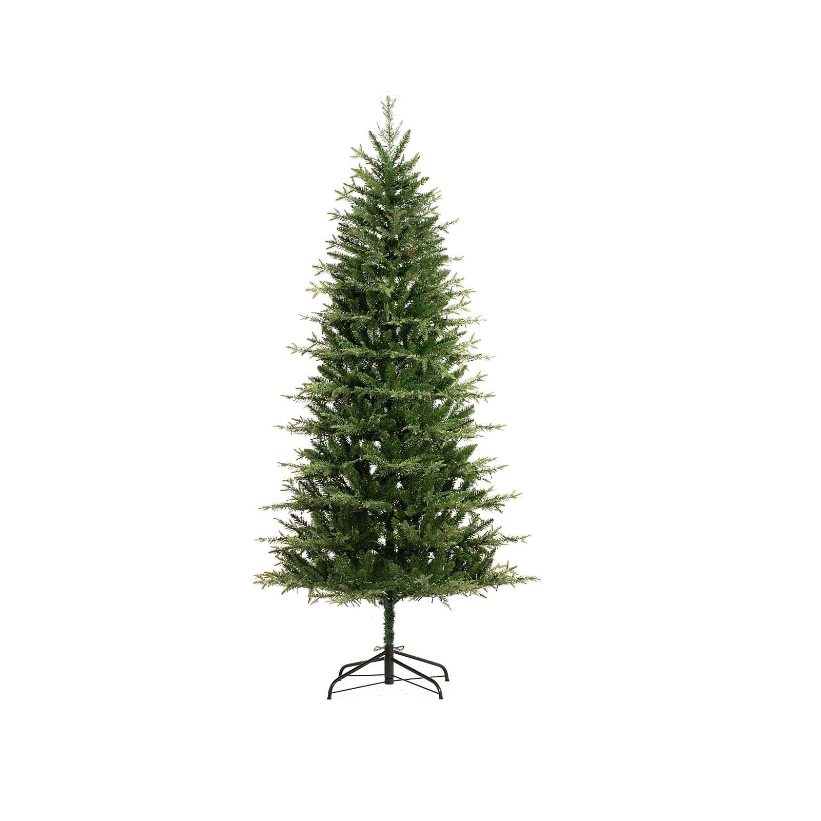 7ft. Pre-Lit Asheville Artificial Christmas Tree, Warm White LED Lights