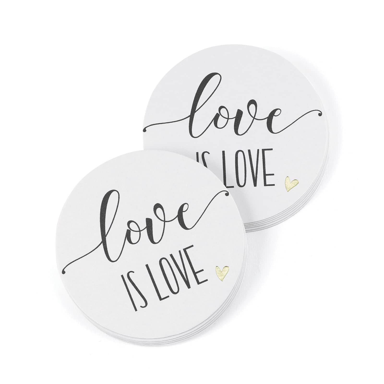 Hortense B. Hewitt Co. Coasters, Love is Love