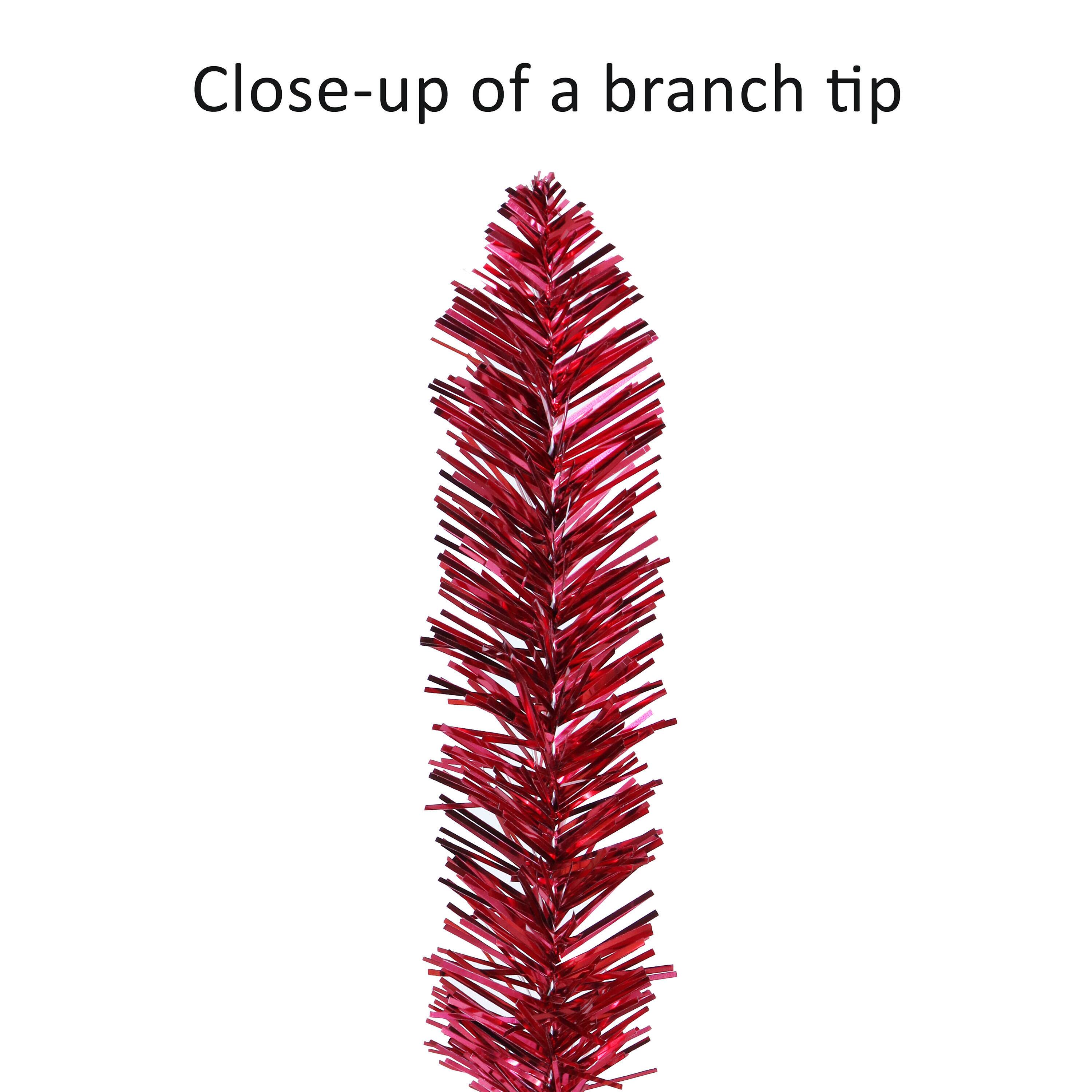 6ft. Pre-Lit Tinsel Artificial Tree