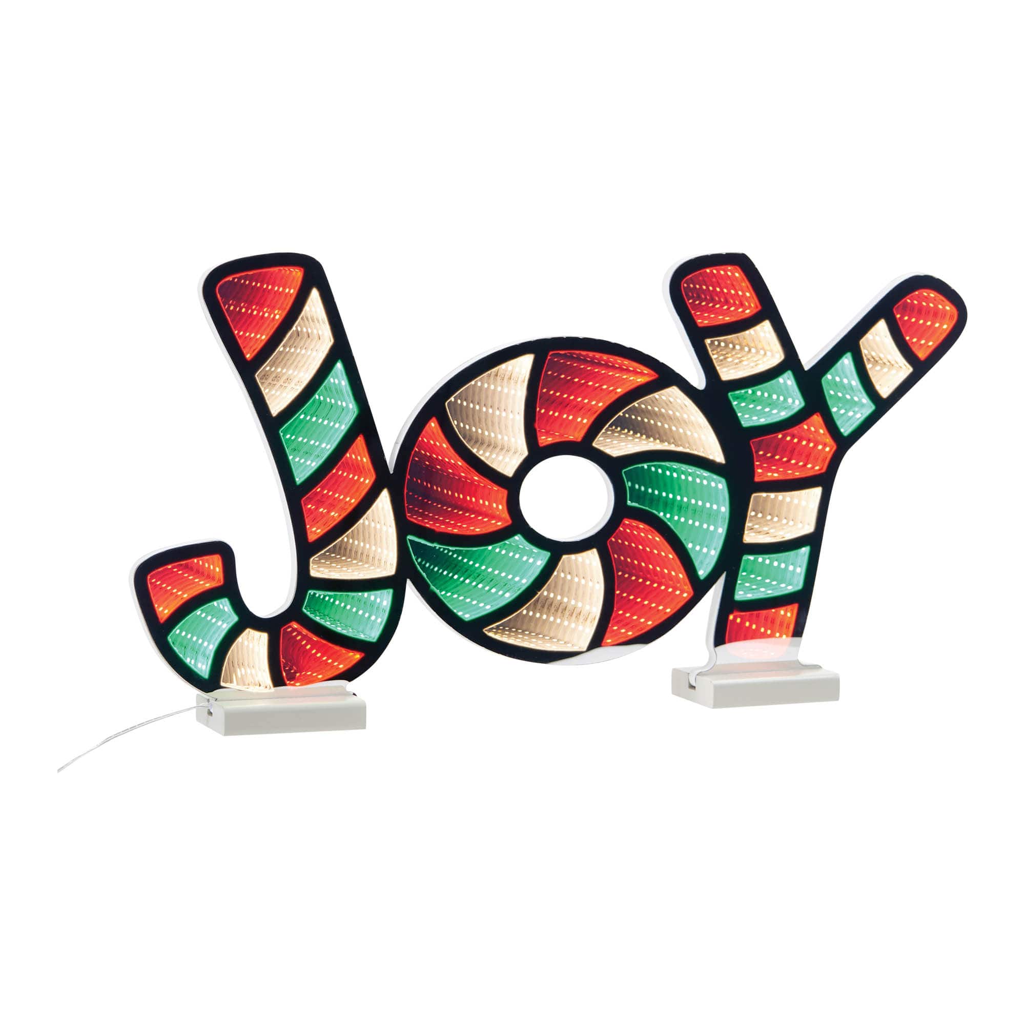 95941DS 24 in. Acrylic UL Plug JOY Ekkolight, Red, Green & White