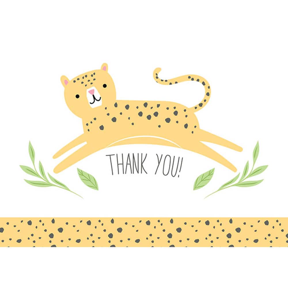 JAM Paper Cuddly Critters Blank Thank You Cards Set, 36ct.