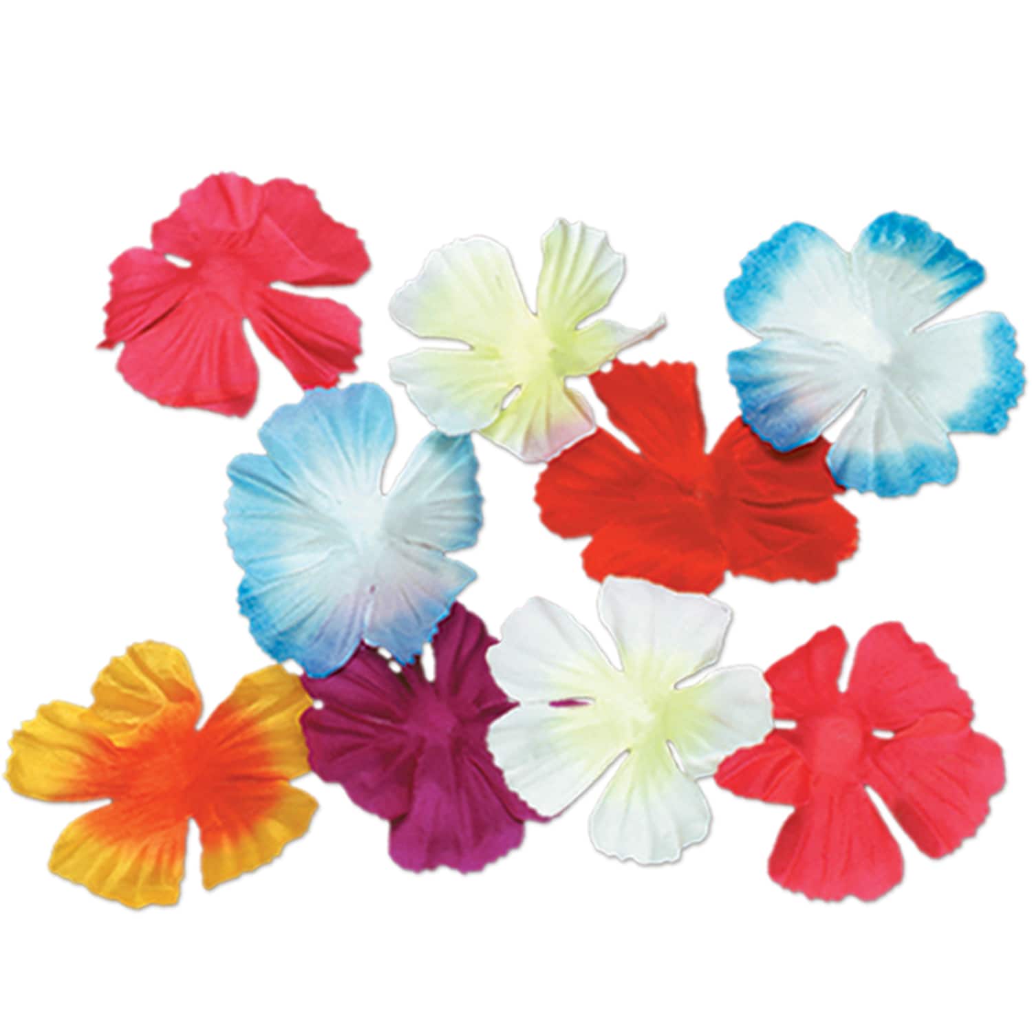 Beistle 2.5" Parti-Color Silk 'N Petals Packs, 3ct.