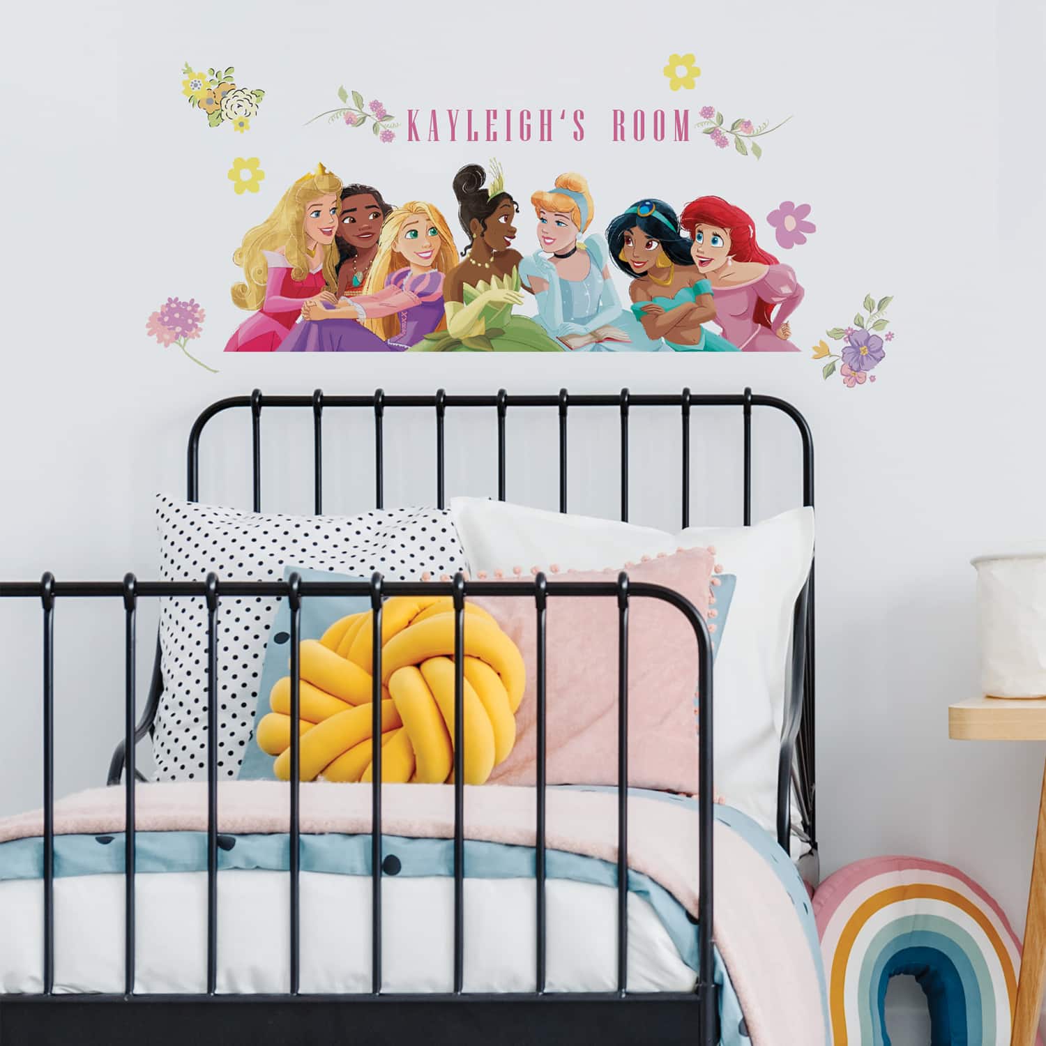 RoomMates Disney Princesses Peel & Stick Giant Wall Decal Set with Alphabet