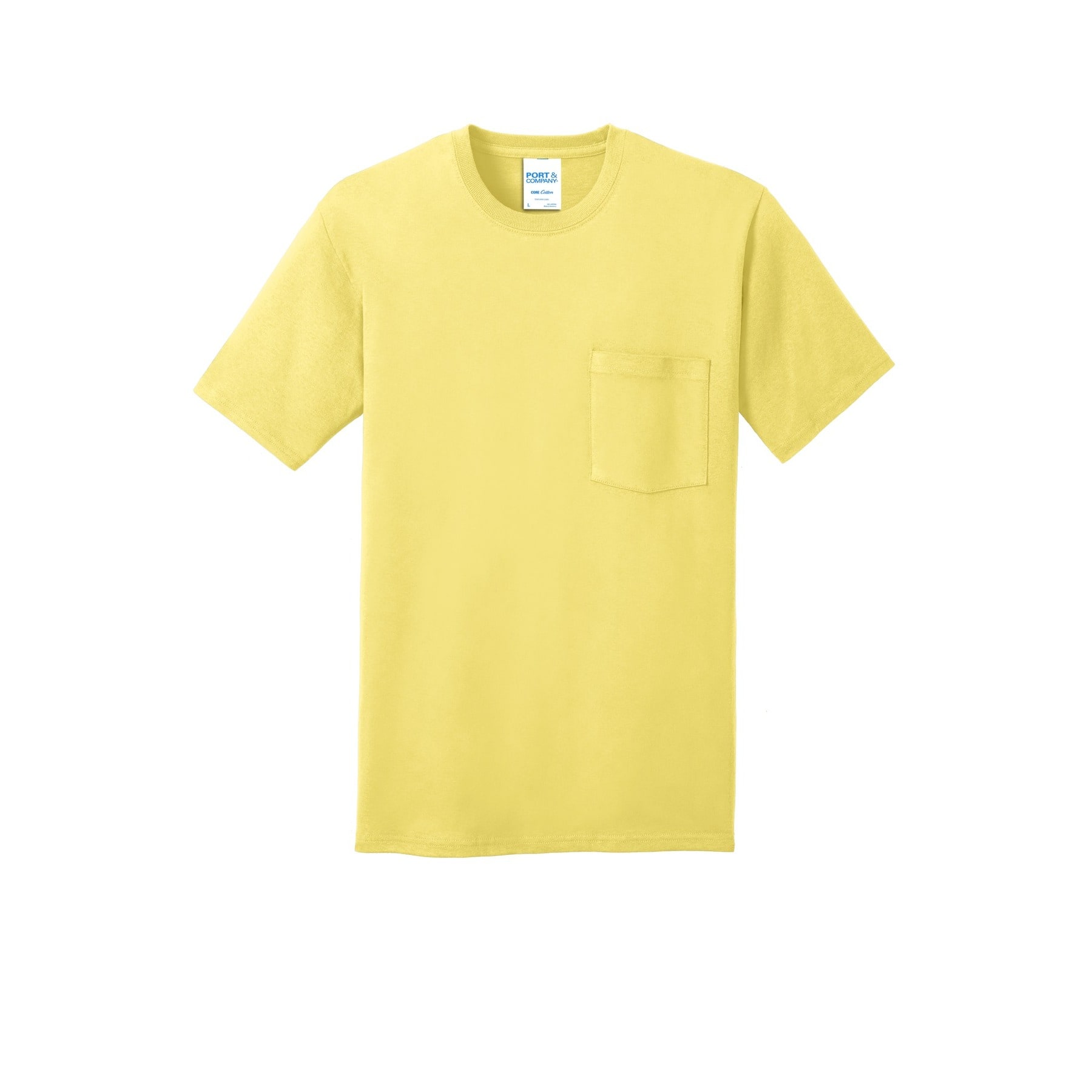 Port & Company® Core Cotton Pocket Adult T-Shirt