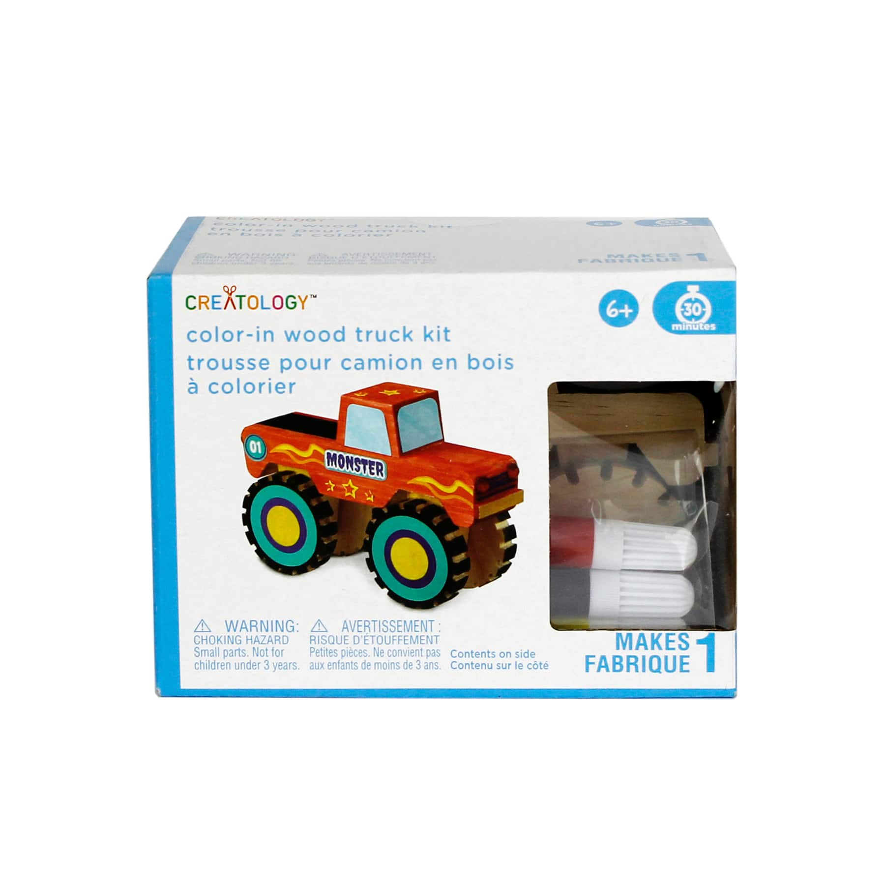 Monster Truck Color-In 3D Wood Puzzle by Creatology™