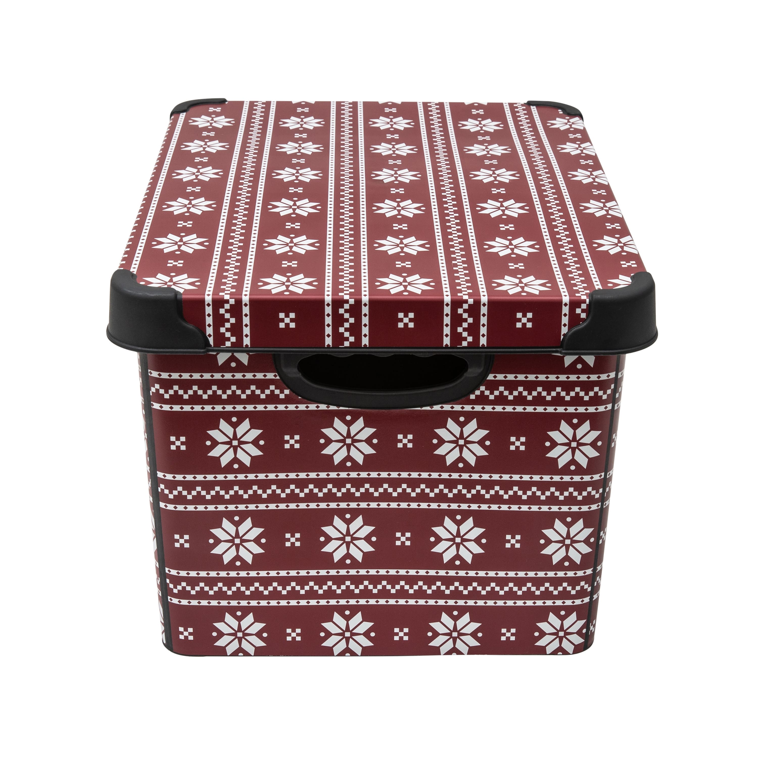 Simplify Holiday Sweater Print Storage Tote Bin
