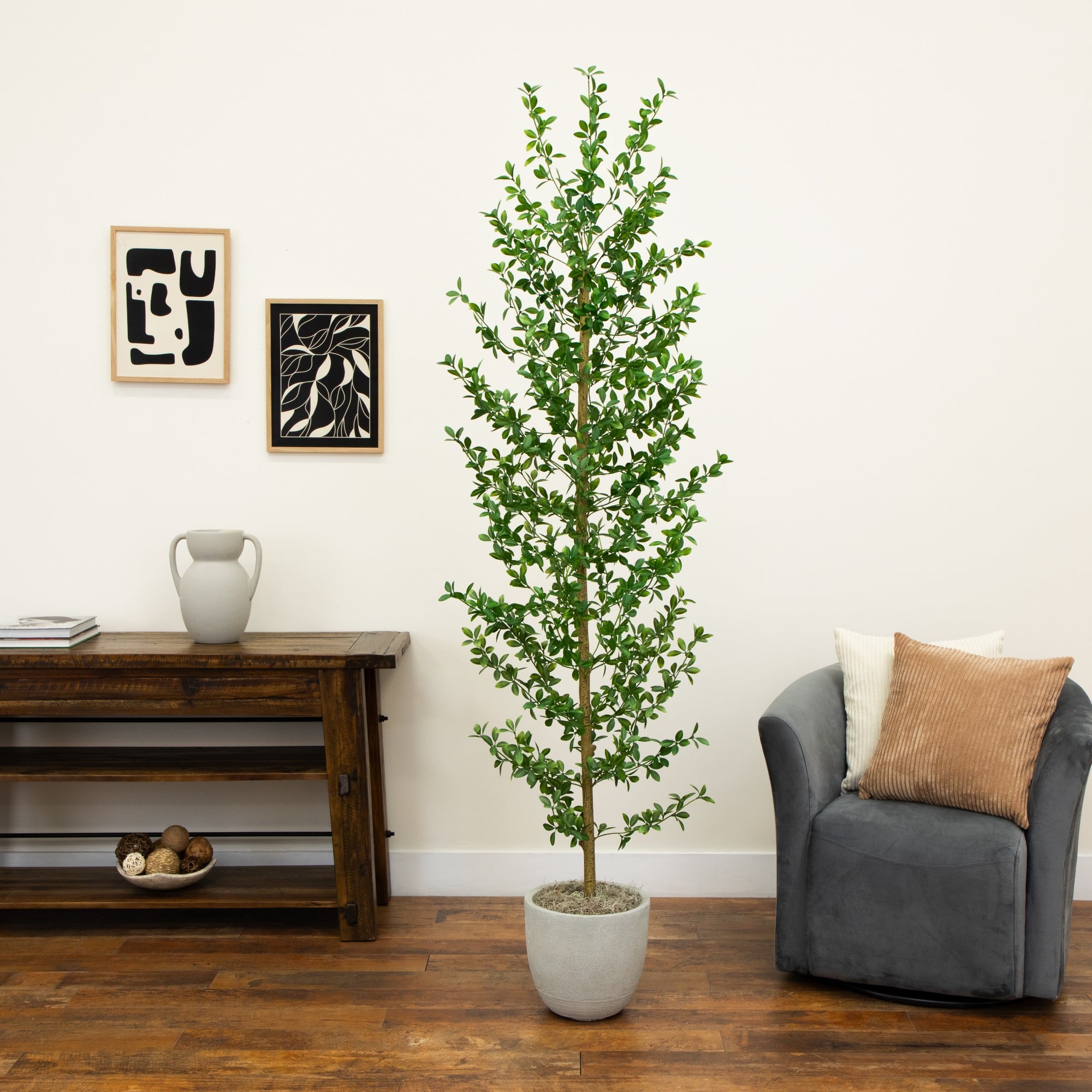 6ft. Artificial Shady Lady Black Olive Tree