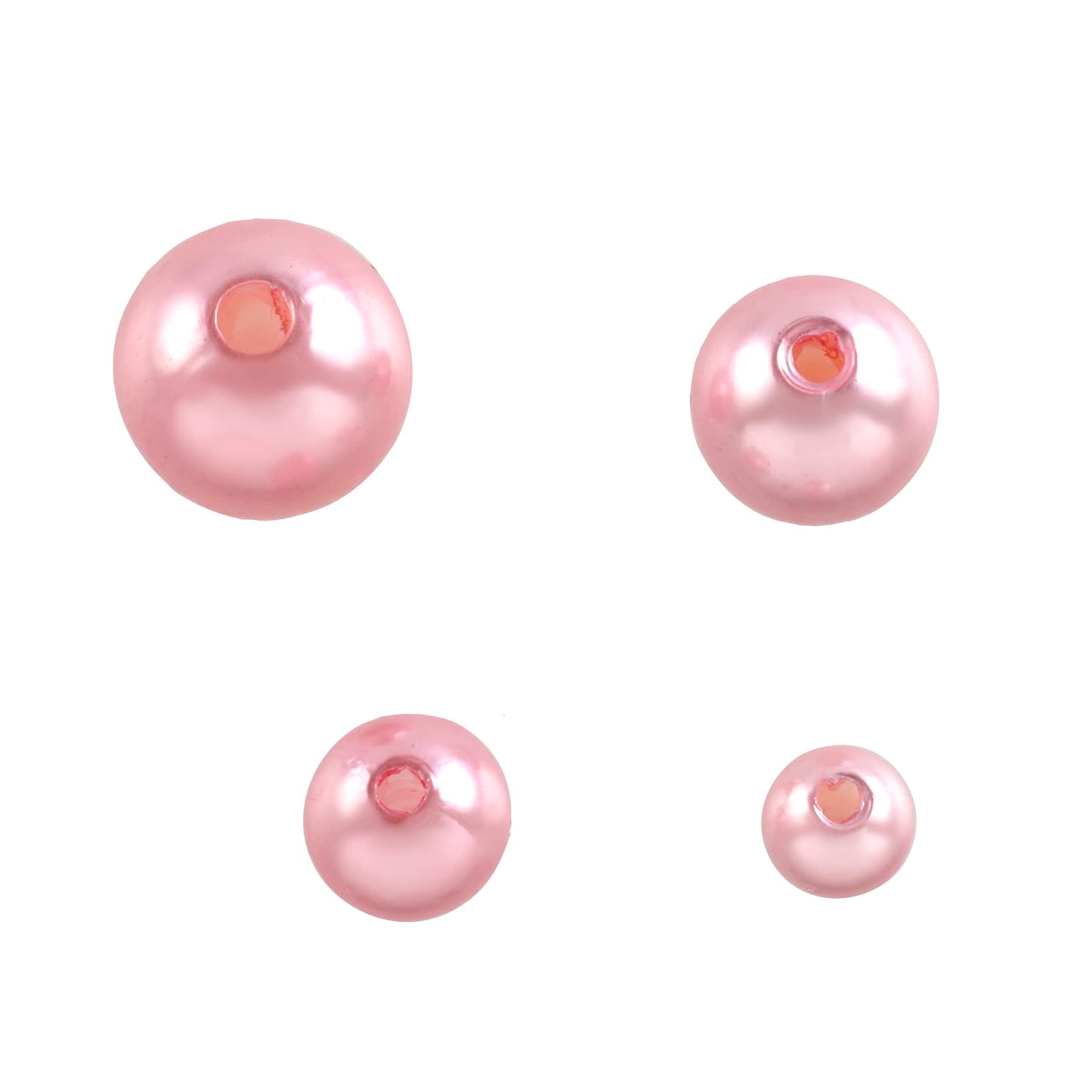12 Pack: Pearl Plastic Round Beads by Bead Landing™