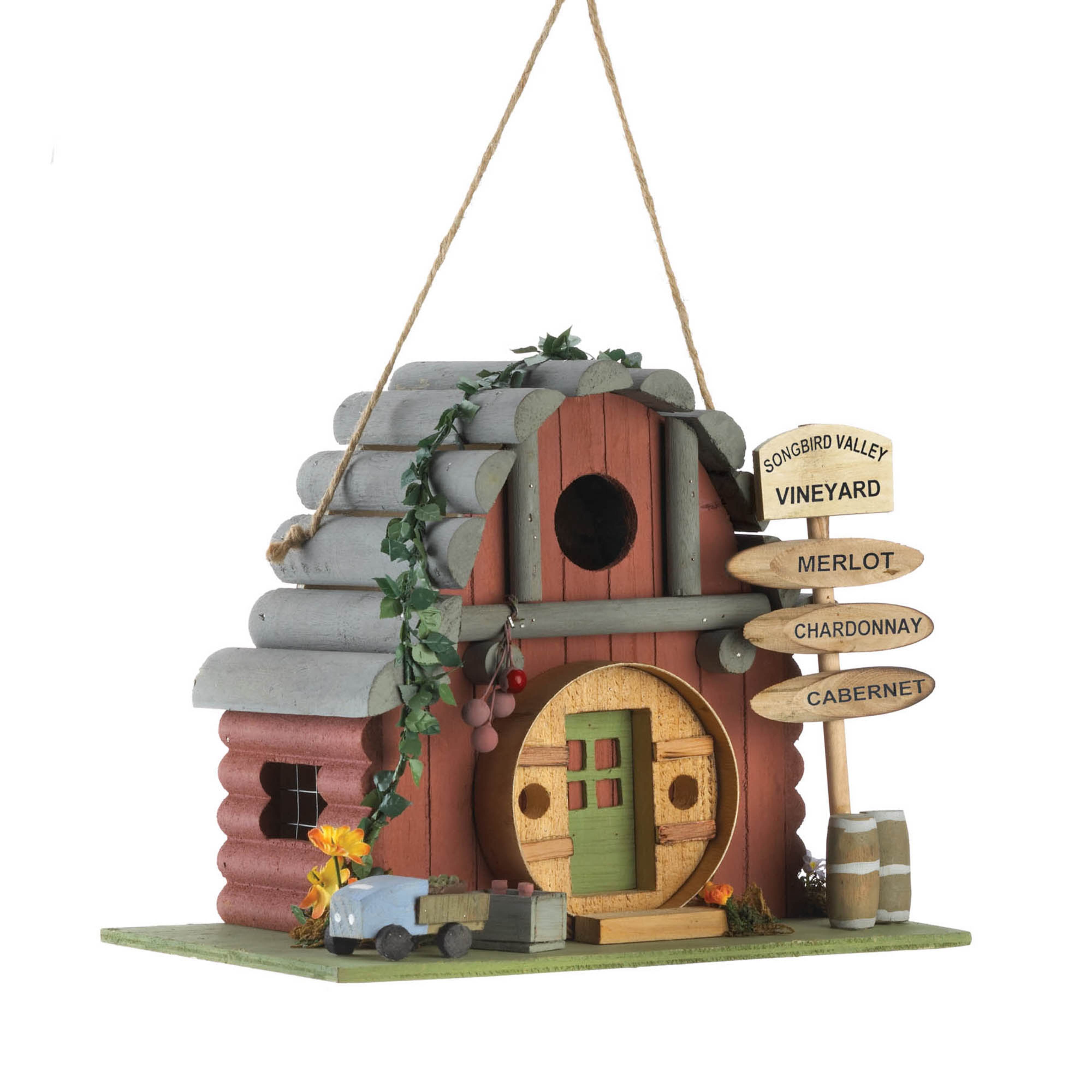 8.5'' Vineyard Vintage Winery Birdhouse