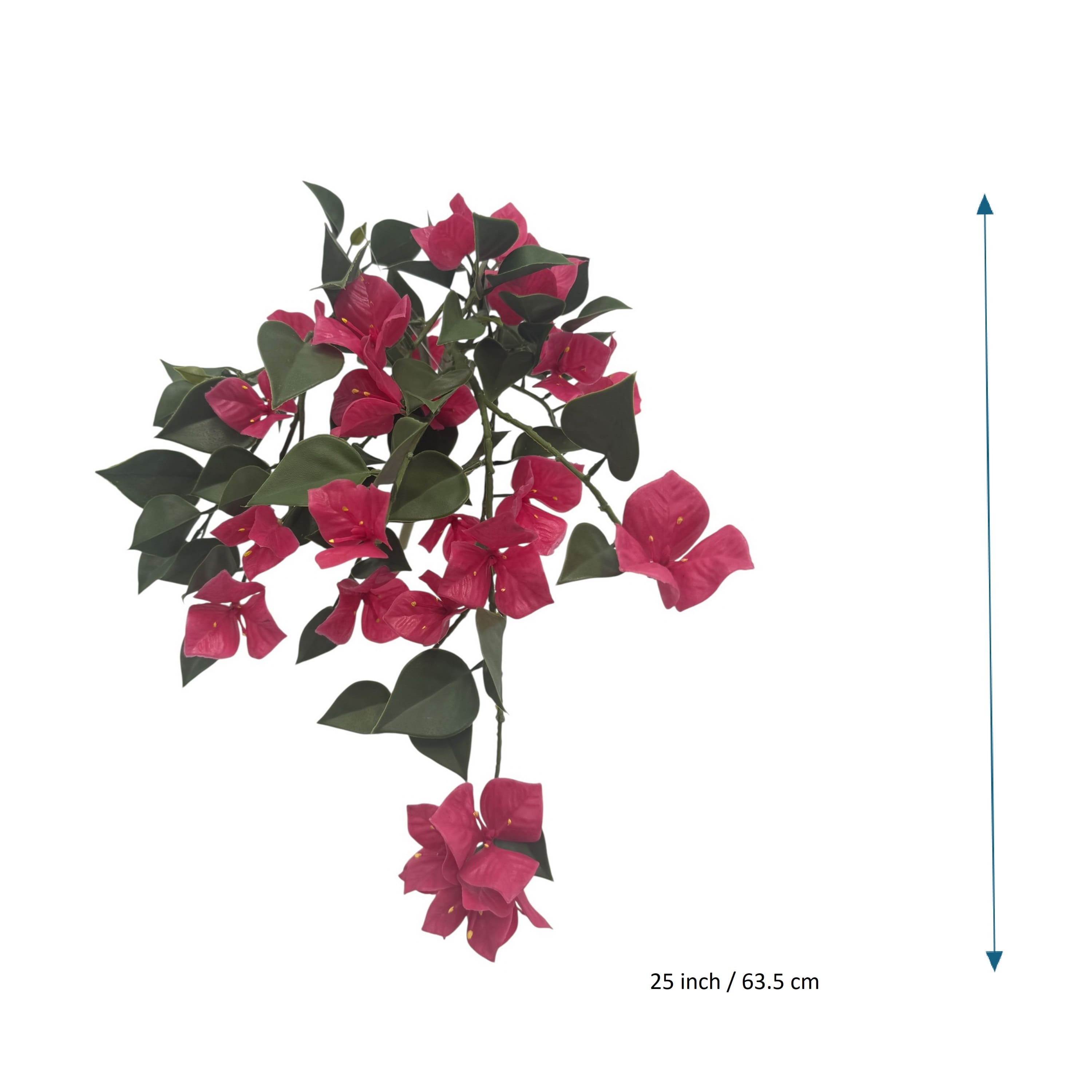 25" Pink Bougainvillea UV Hanging Bush by Ashland®
