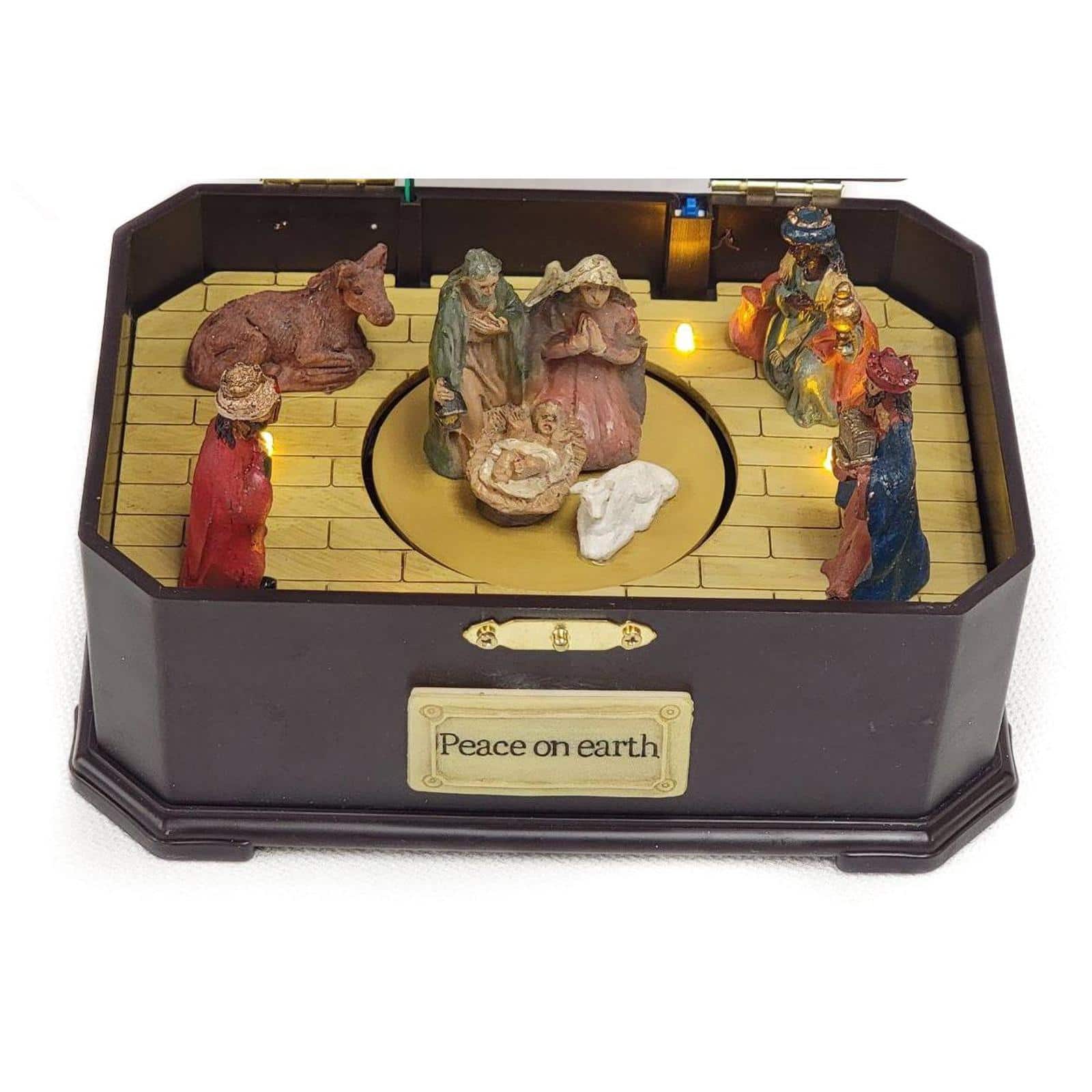 Wizardi 12" Christmas Village Traditional Nativity Scene Decoration