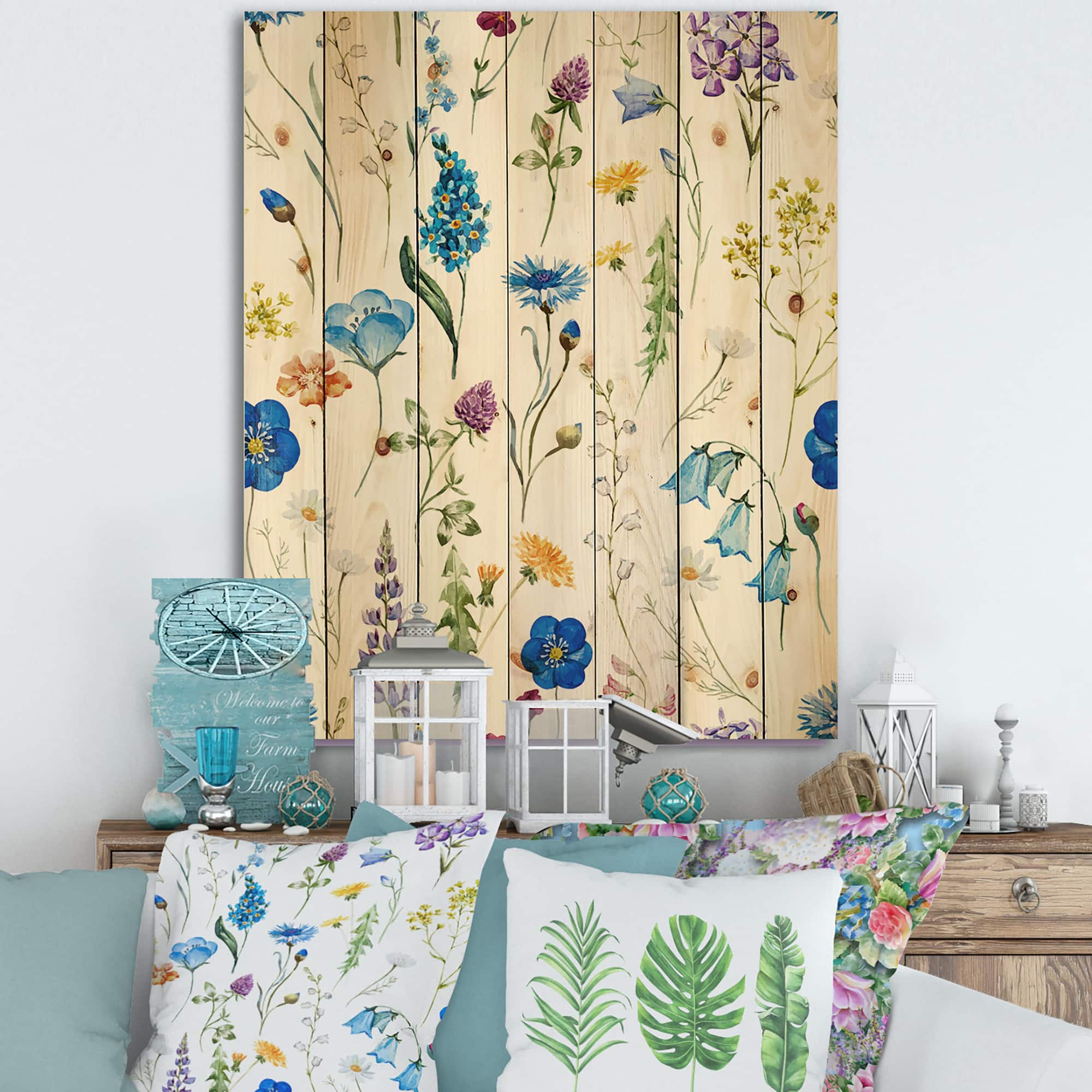 Designart - Blue Wild Flowers